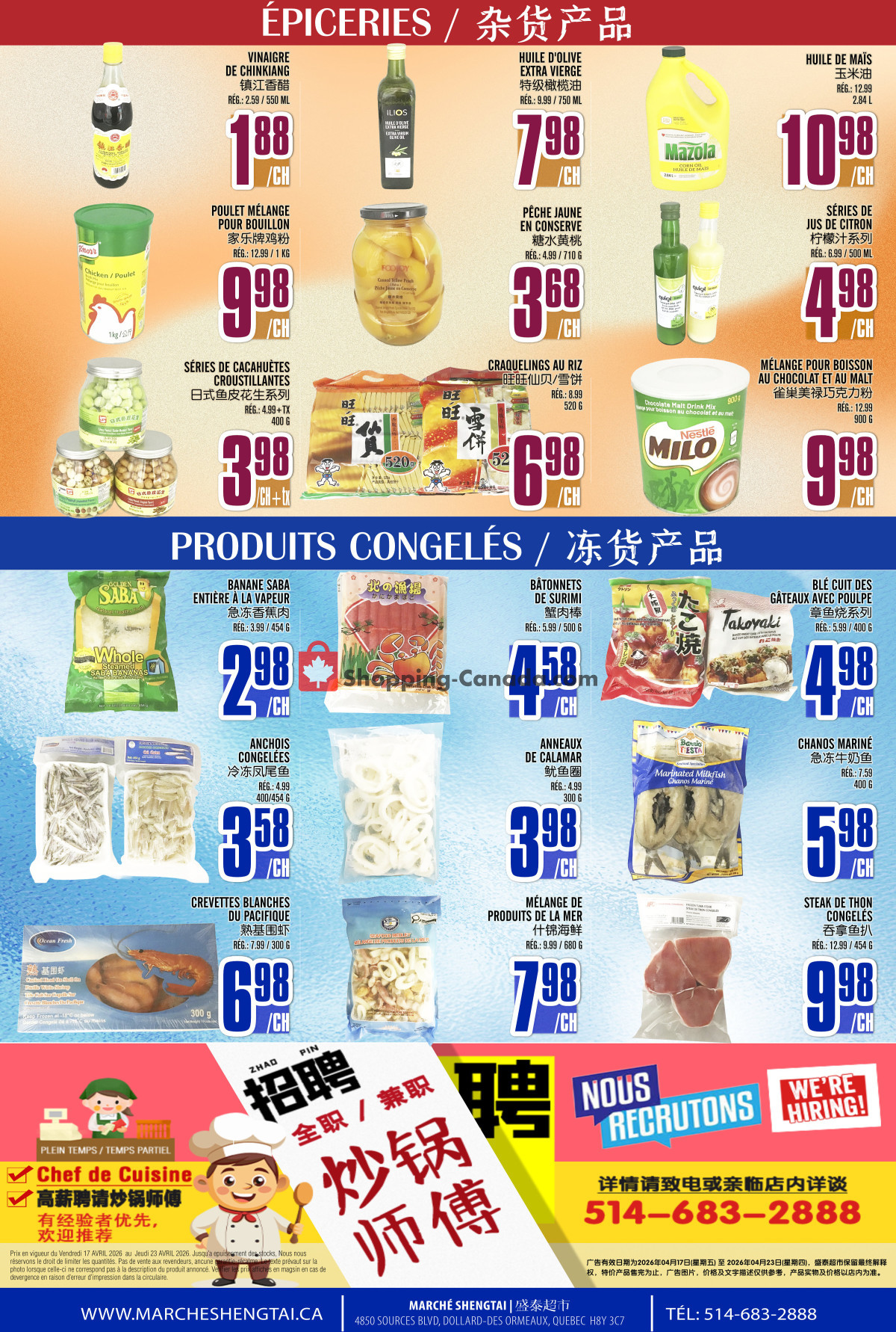 Marché Shengtai flyer from Friday April 17, 2026 to Thursday April 23, 2026 - page 4