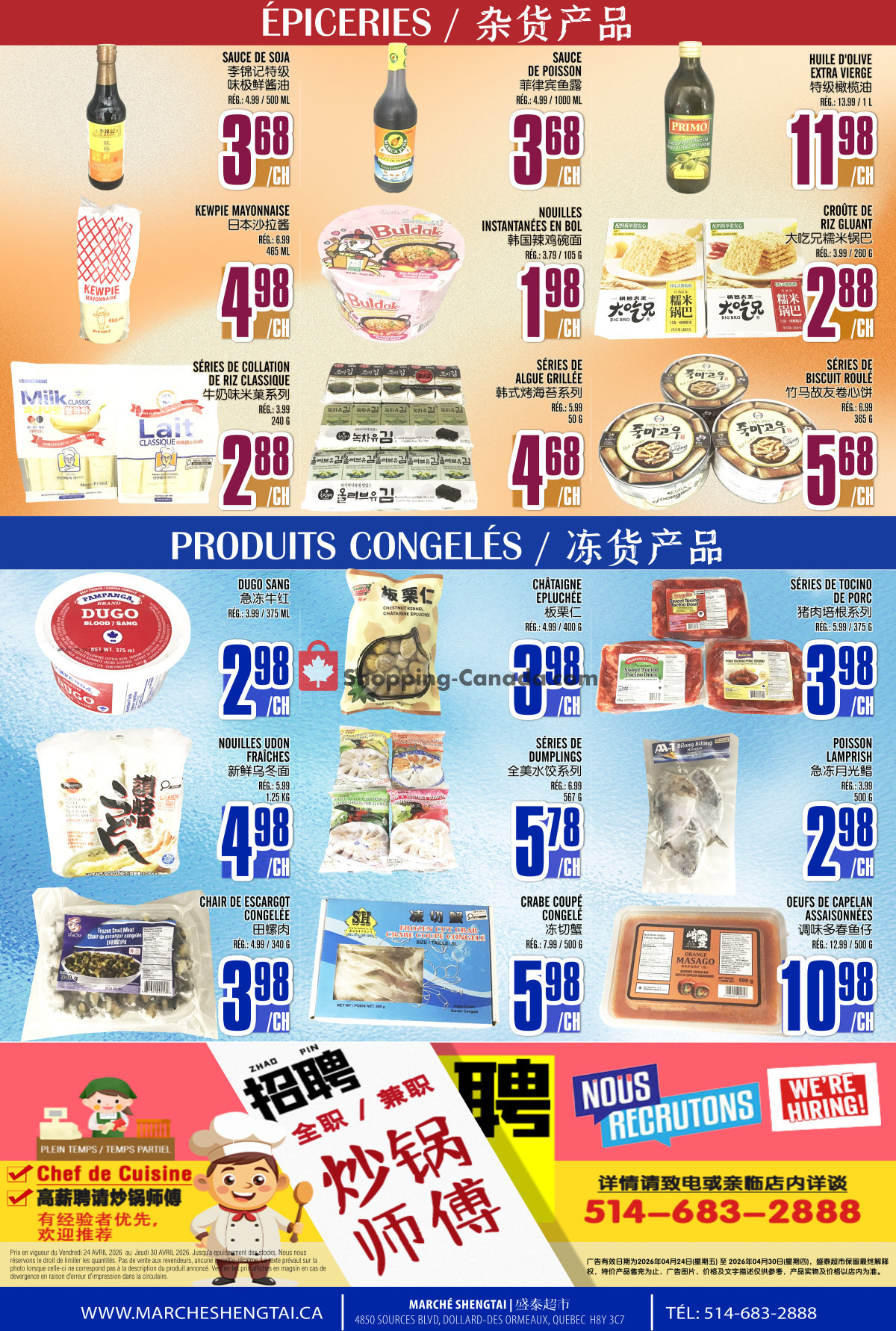 Marché Shengtai flyer from Friday April 24, 2026 to Thursday April 30, 2026 - page 4