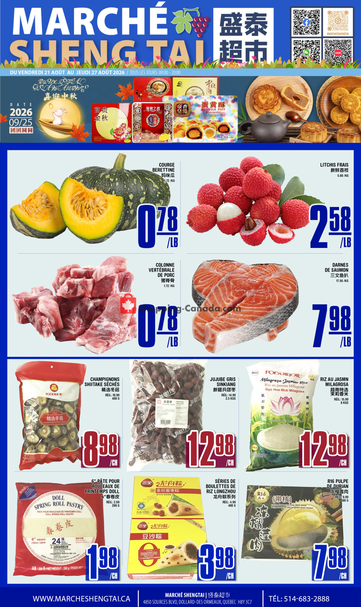 Marché Shengtai flyer from Thursday August 20, 2026 to Thursday August 27, 2026 - page 1