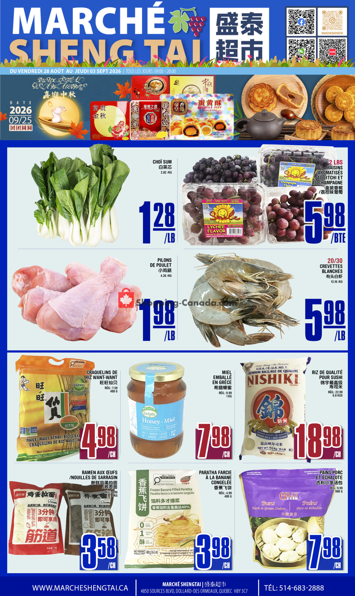 Marché Shengtai flyer from Thursday August 27, 2026 to Thursday September 10, 2026 - page 1