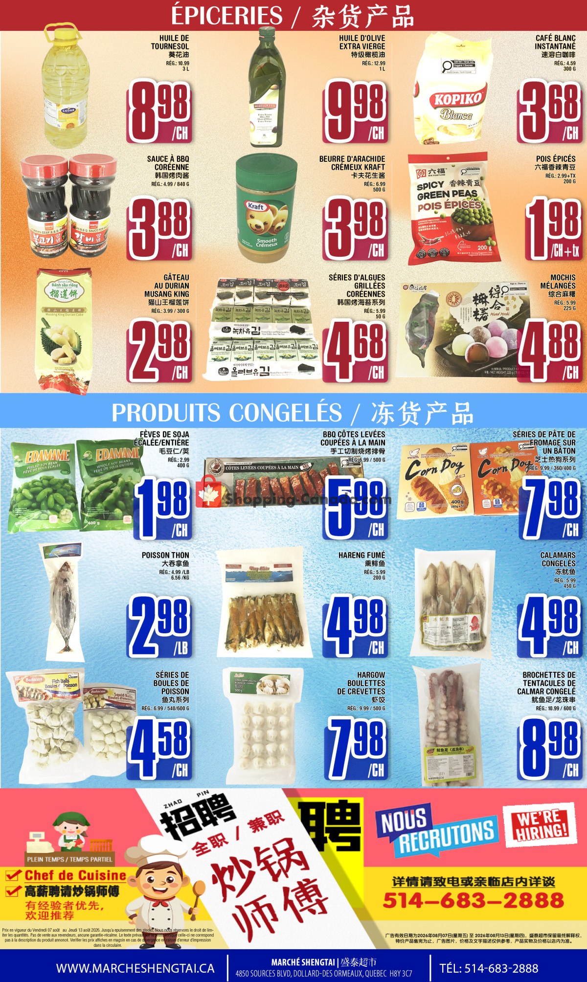 Marché Shengtai flyer from Friday August 7, 2026 to Thursday August 13, 2026 - page 4