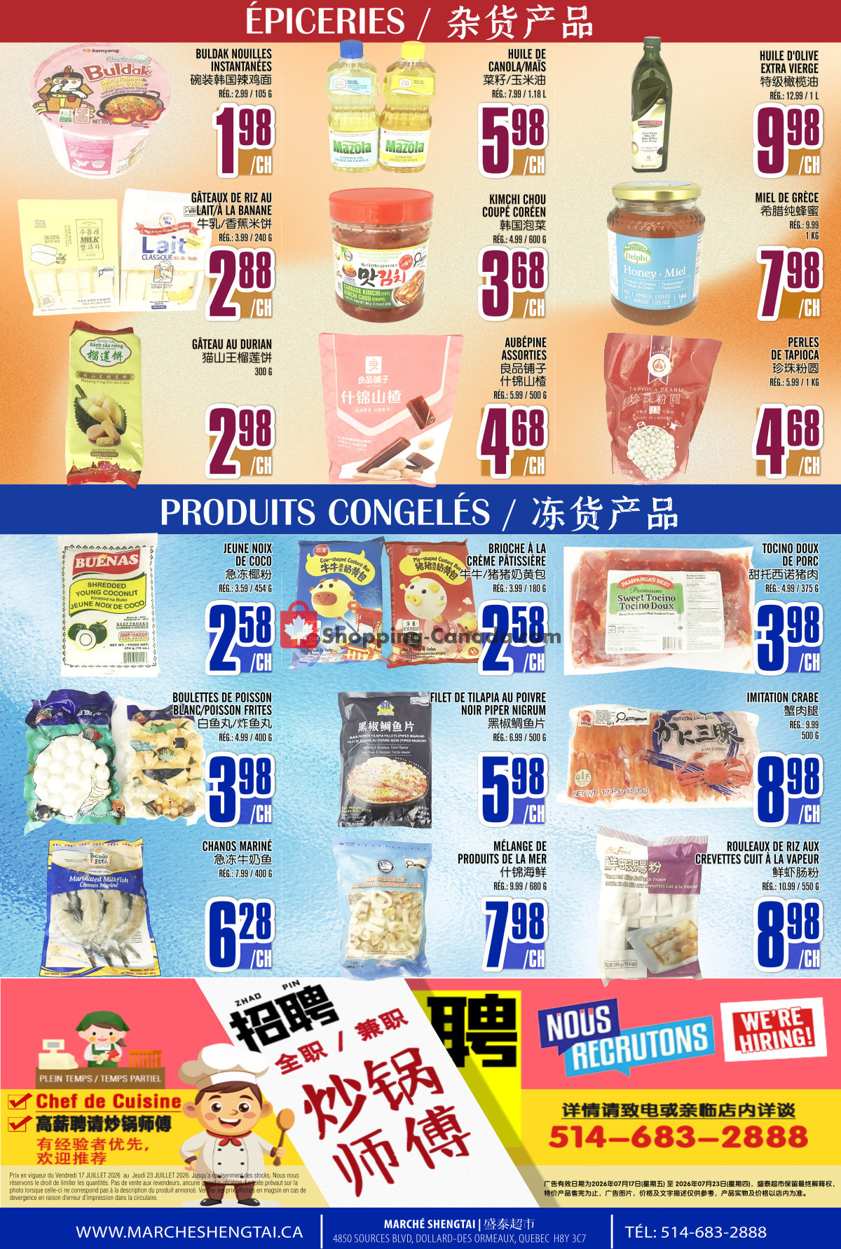 Marché Shengtai flyer from Friday July 17, 2026 to Thursday July 23, 2026 - page 4