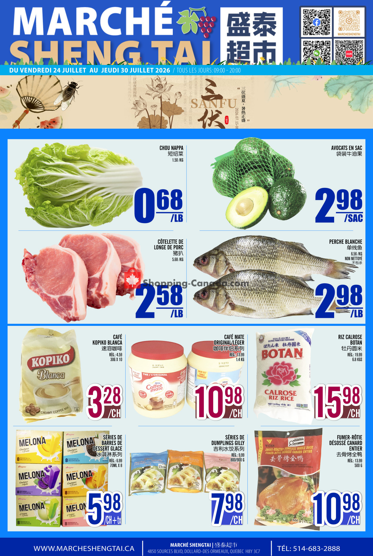 Marché Shengtai flyer from Friday July 24, 2026 to Thursday July 30, 2026 - page 1