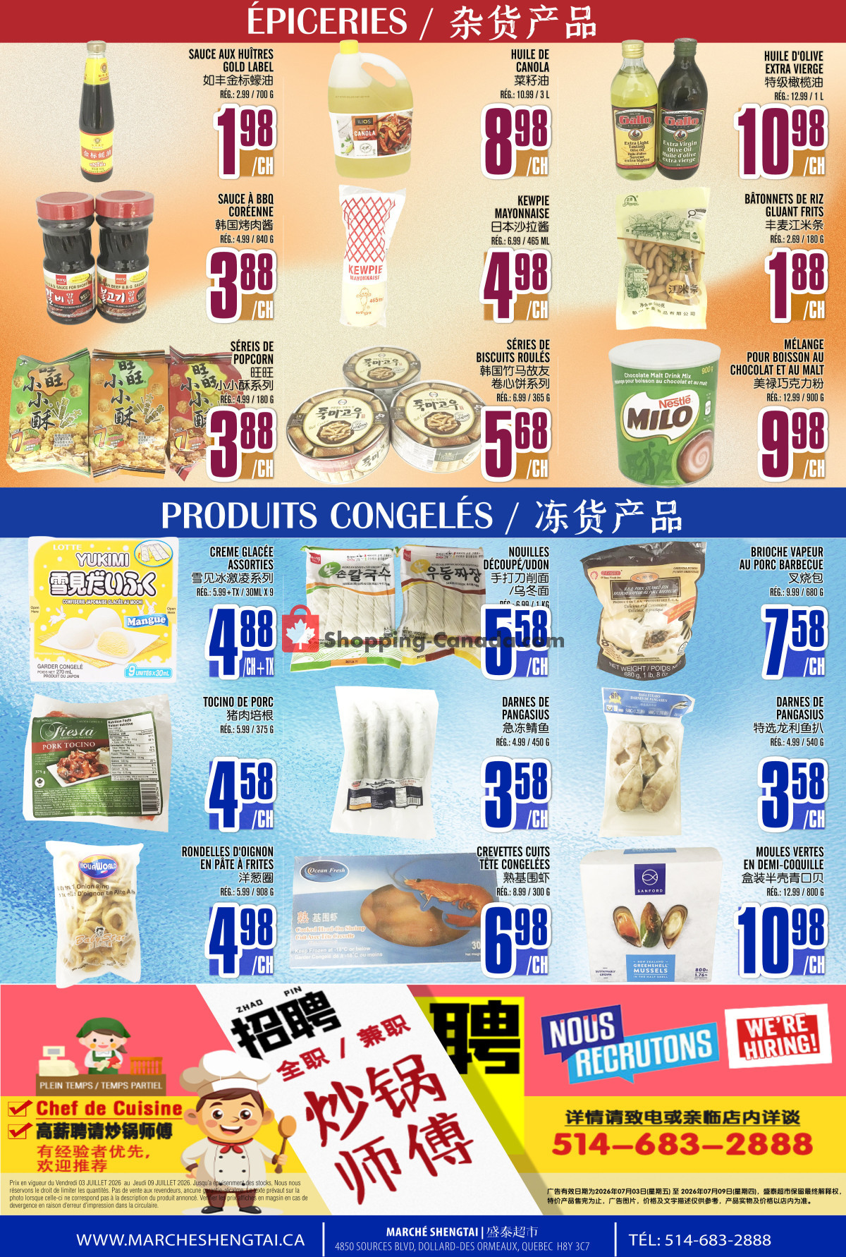 Marché Shengtai flyer from Friday July 3, 2026 to Thursday July 9, 2026 - page 4