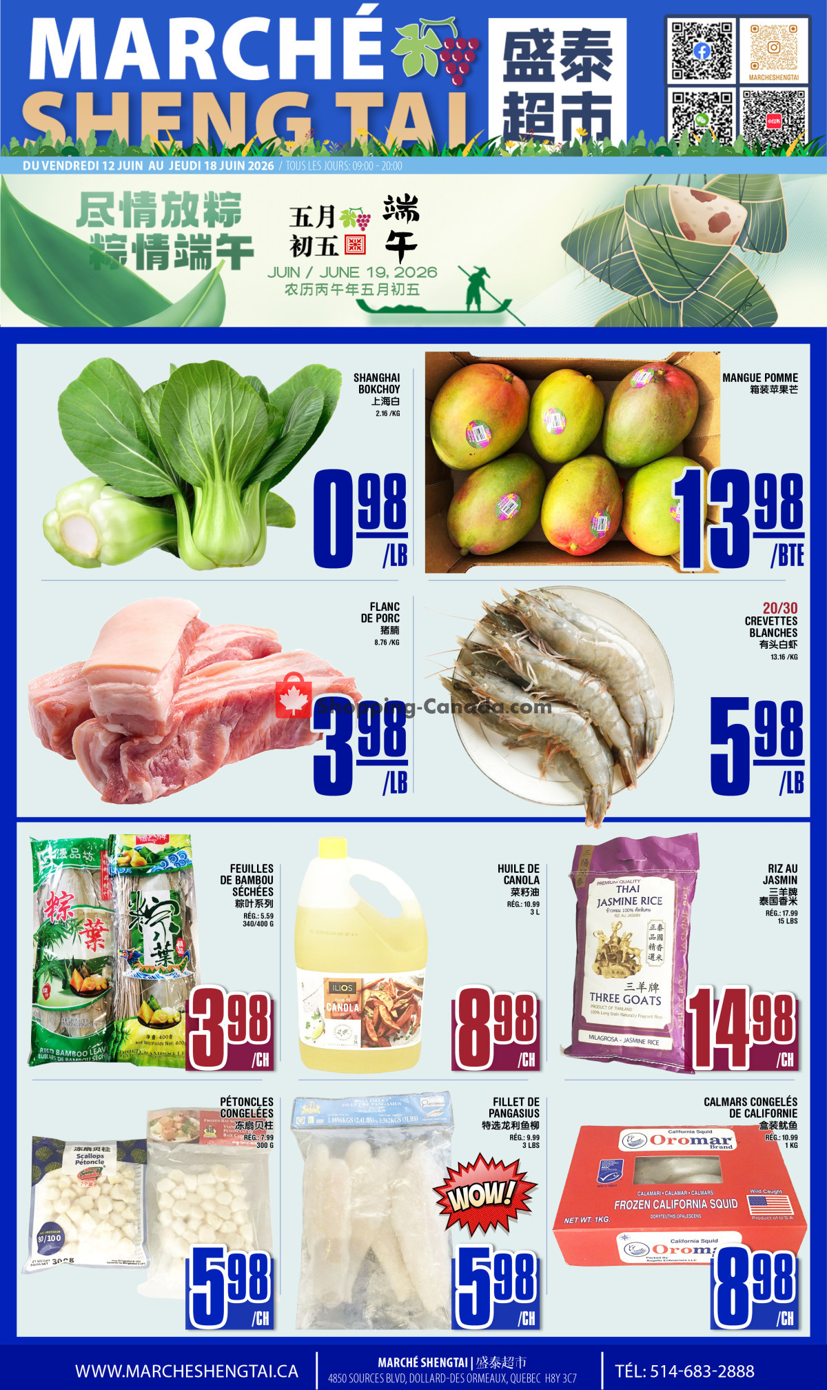 Marché Shengtai flyer from Thursday June 11, 2026 to Tuesday June 16, 2026 - page 1