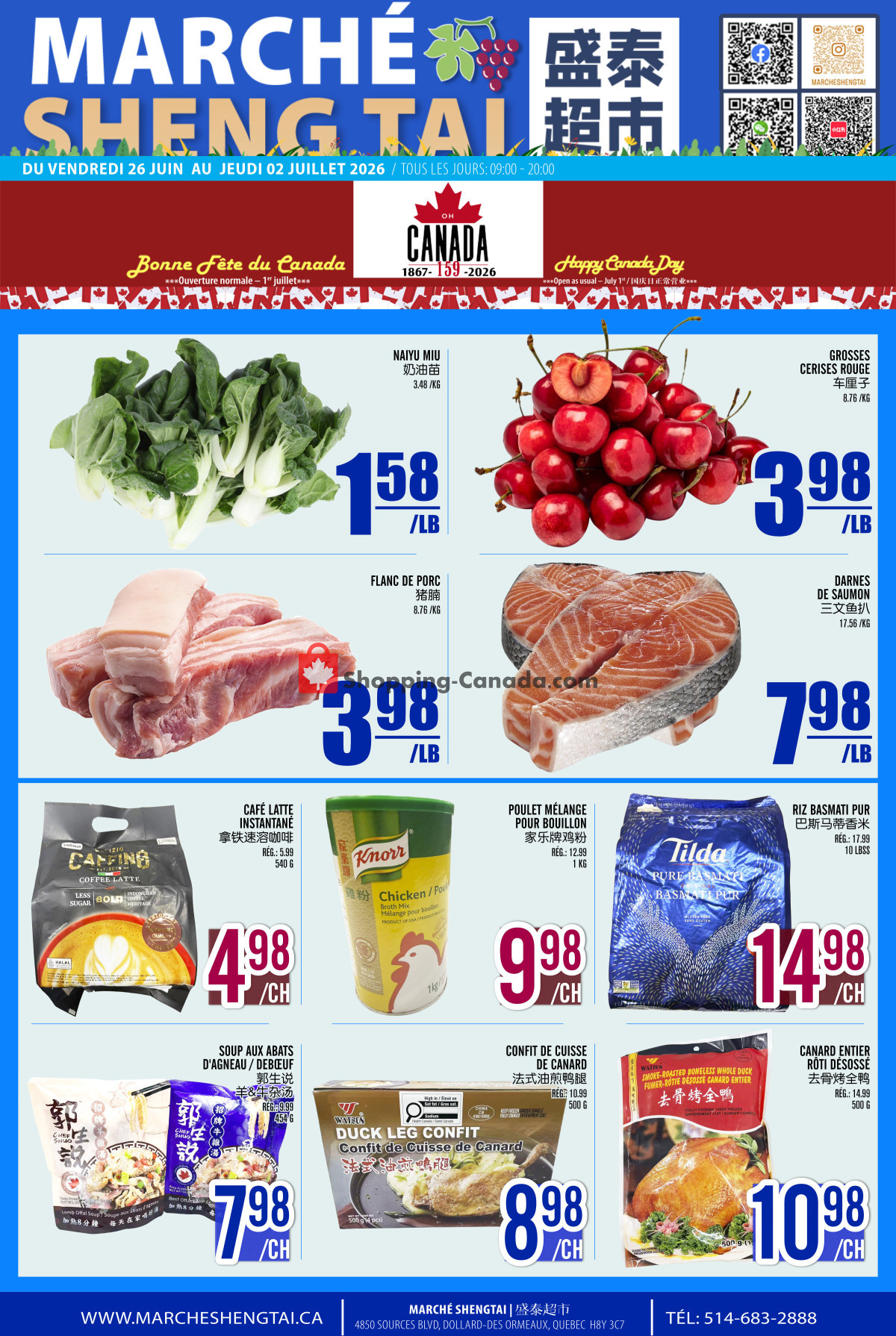 Marché Shengtai flyer from Friday June 26, 2026 to Thursday July 2, 2026 - page 1