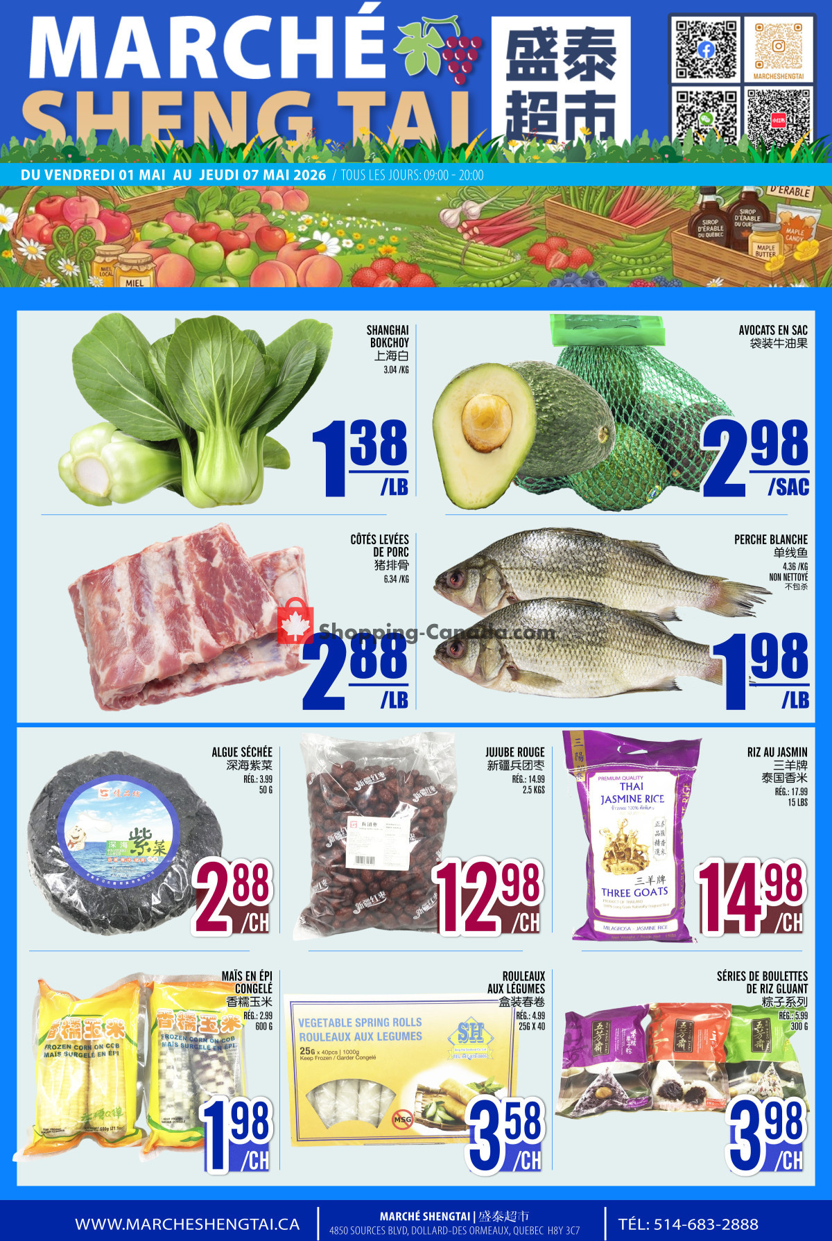 Marché Shengtai flyer from Friday May 1, 2026 to Thursday May 7, 2026 - page 1