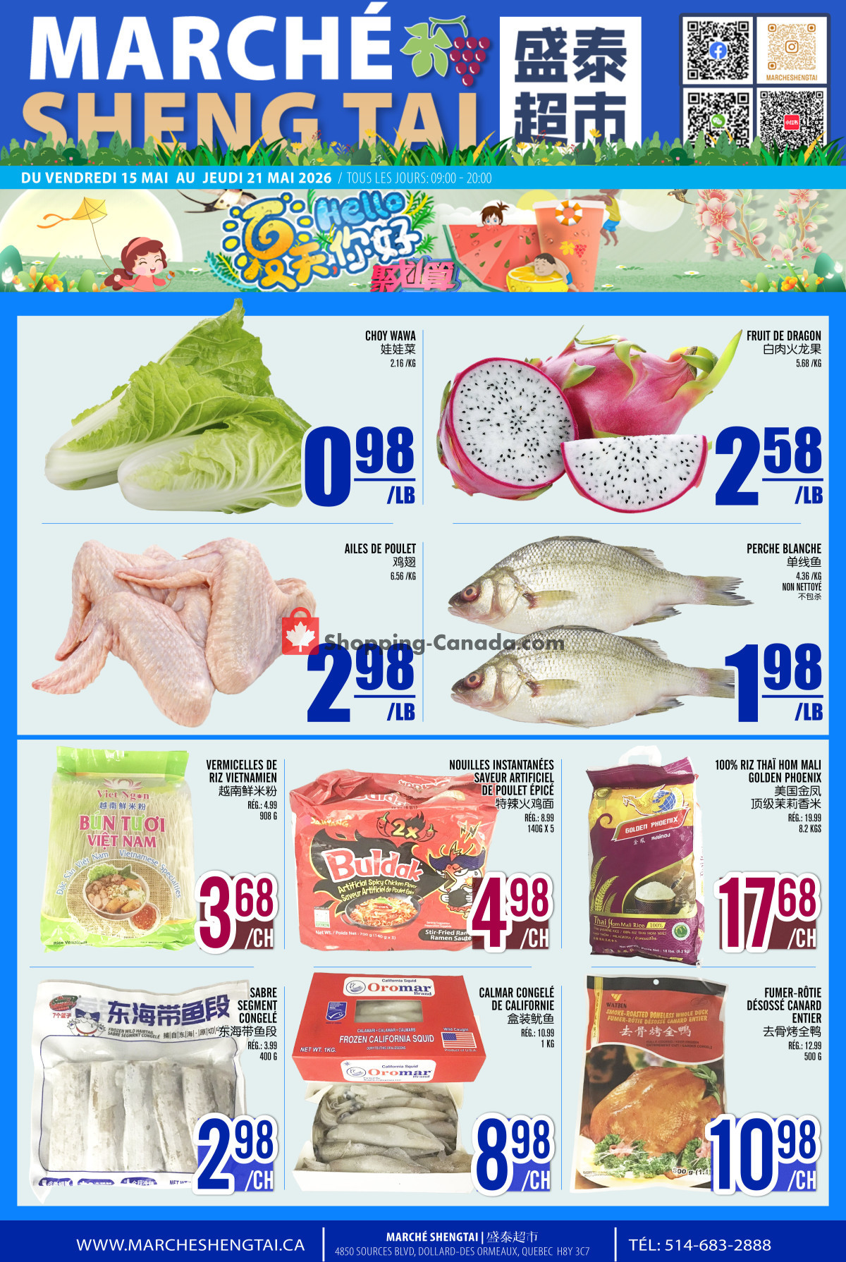 Marché Shengtai flyer from Friday May 15, 2026 to Thursday May 21, 2026 - page 1