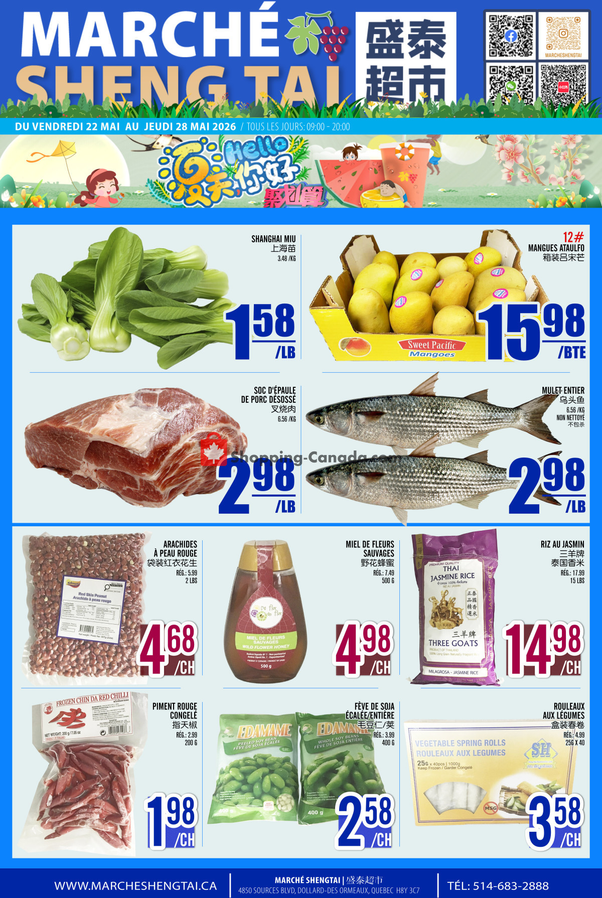Marché Shengtai flyer from Friday May 22, 2026 to Thursday May 28, 2026 - page 1