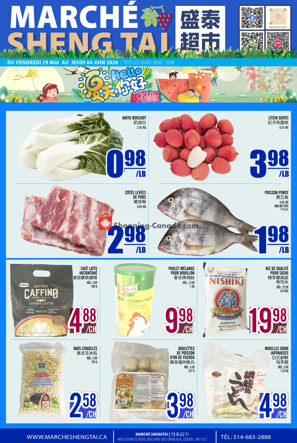 Marché Shengtai flyer from Friday May 29, 2026 to Thursday June 4, 2026 - page 1