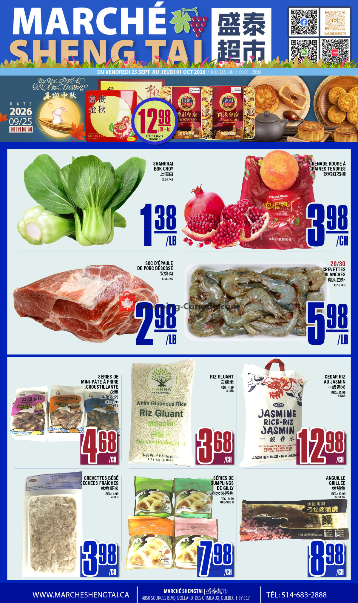 Marché Shengtai flyer from Friday September 25, 2026 to Friday October 2, 2026 - page 1