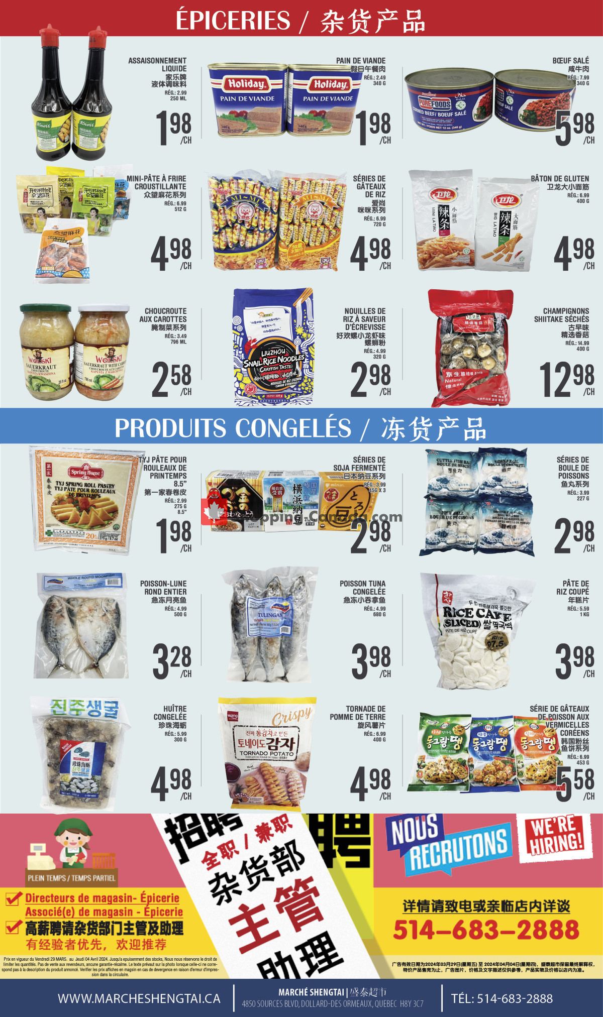 Marché Shengtai flyer from Friday March 29, 2024 to Thursday April 4, 2024 - page 4