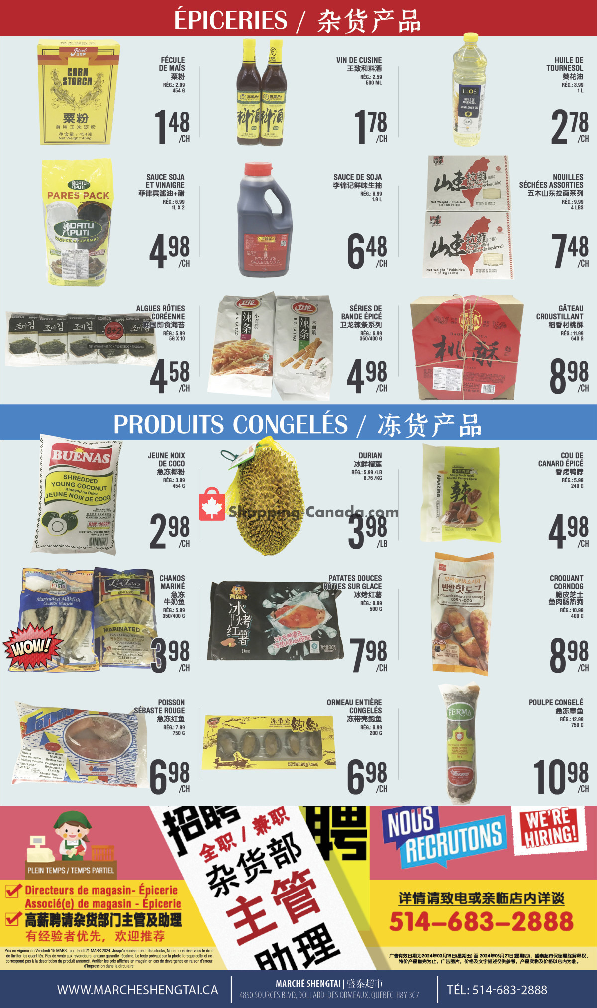Marché Shengtai flyer from Friday March 15, 2024 to Thursday March 21, 2024 - page 4
