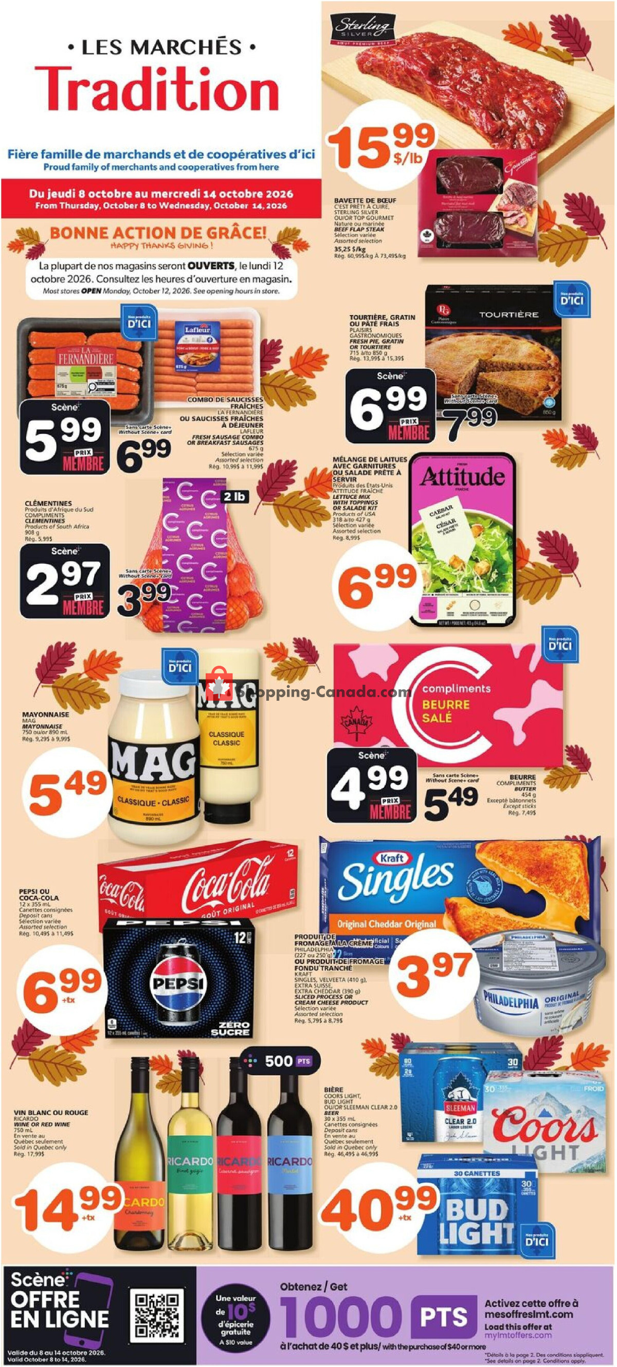 Marche Tradition flyer from Thursday October 8, 2026 to Wednesday October 14, 2026 - page 1