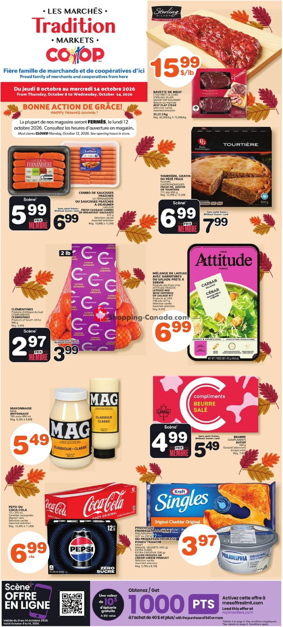 Marche Tradition flyer from Thursday October 8, 2026 to Wednesday October 14, 2026 - page 1