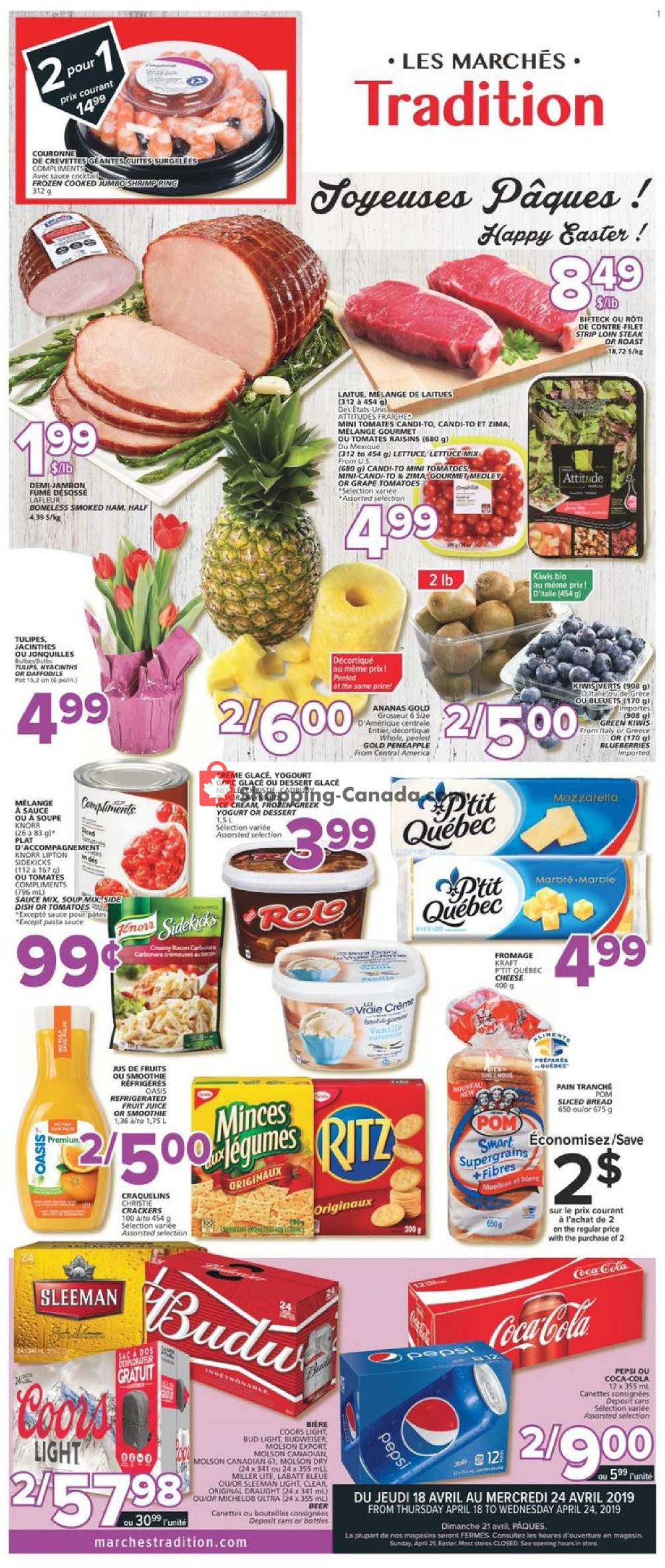 Marche Tradition flyer from Thursday April 18, 2019 to Wednesday April 24, 2019 - page 1