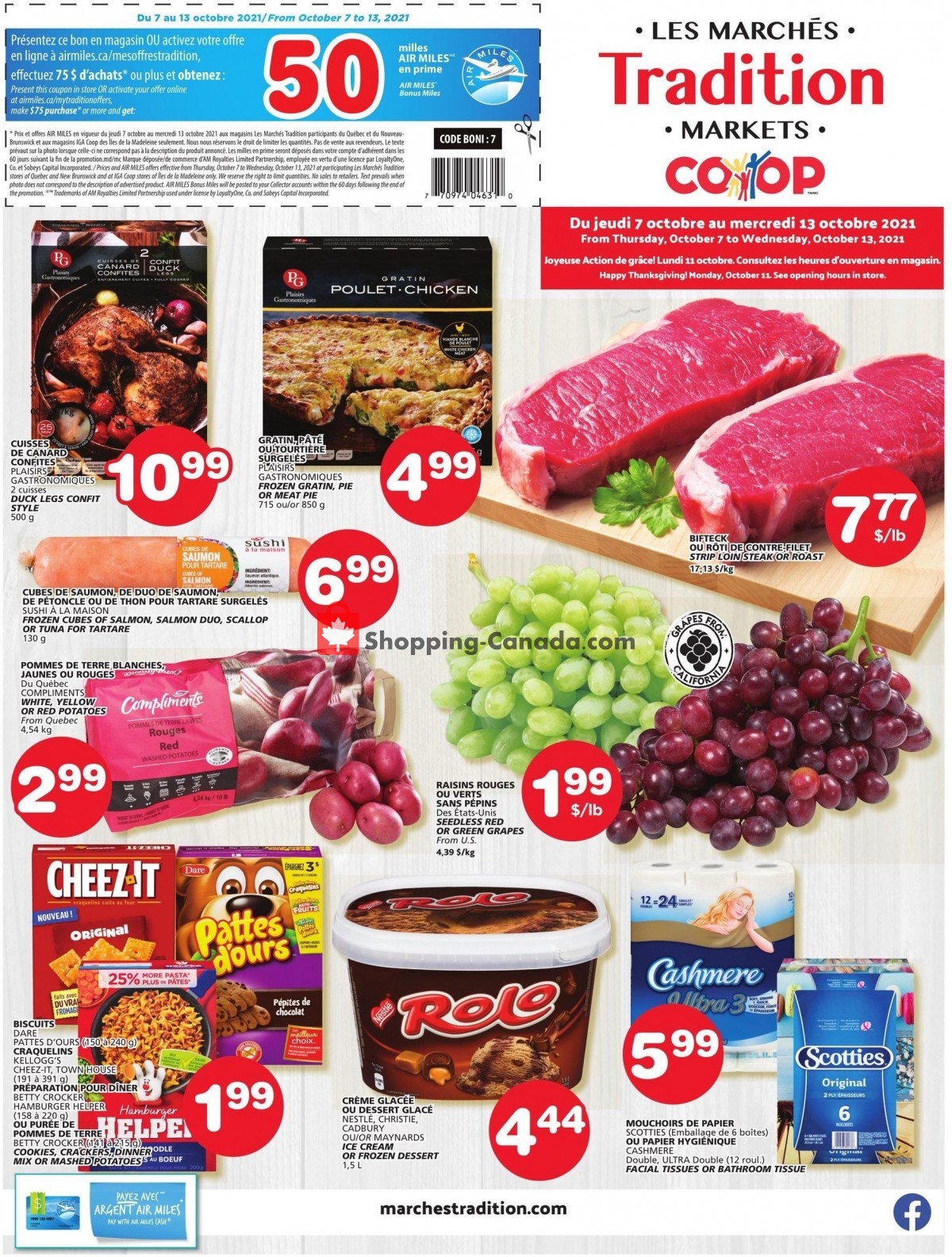 Marche Tradition flyer from Thursday October 7, 2021 to Wednesday October 13, 2021 - page 1