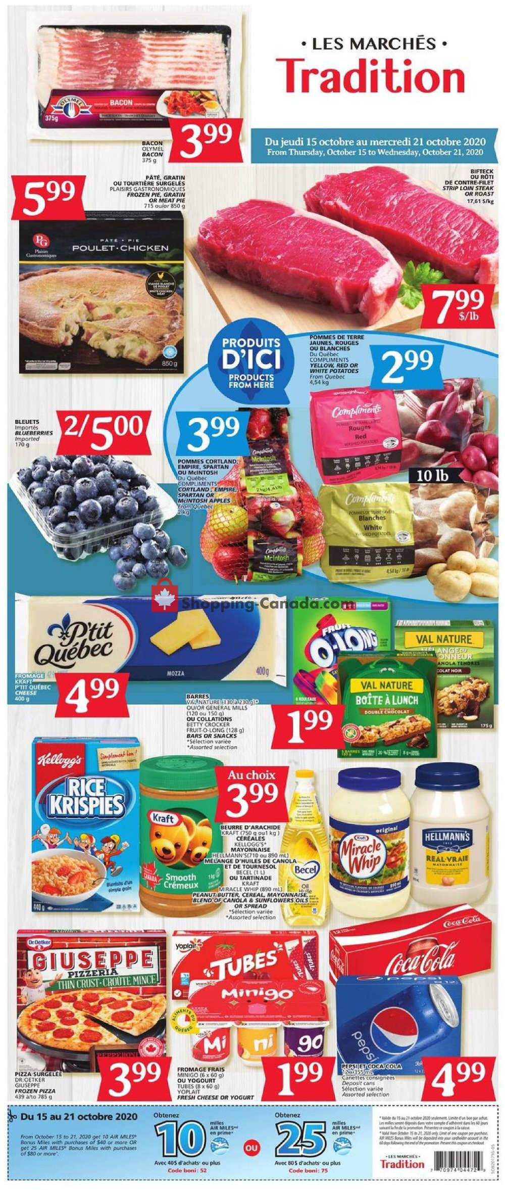 Marche Tradition flyer from Thursday October 15, 2020 to Wednesday October 21, 2020 - page 1