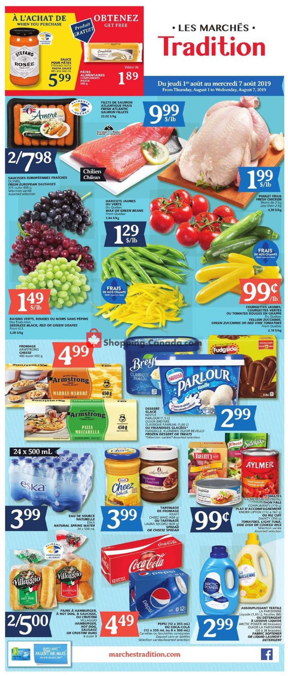 Marche Tradition flyer from Thursday August 1, 2019 to Wednesday August 7, 2019 - page 1