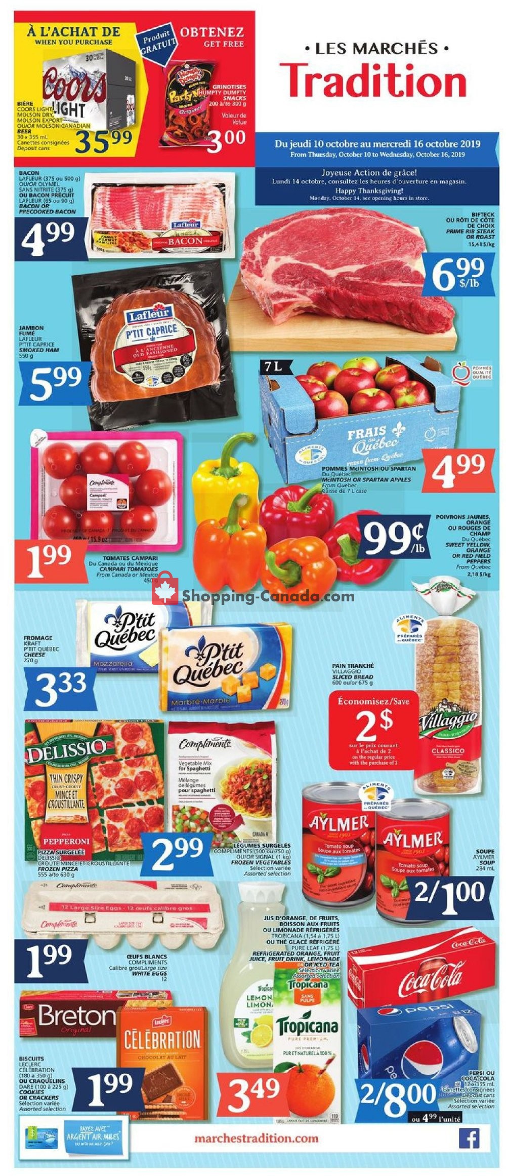 Marche Tradition flyer from Thursday October 10, 2019 to Wednesday October 16, 2019 - page 1