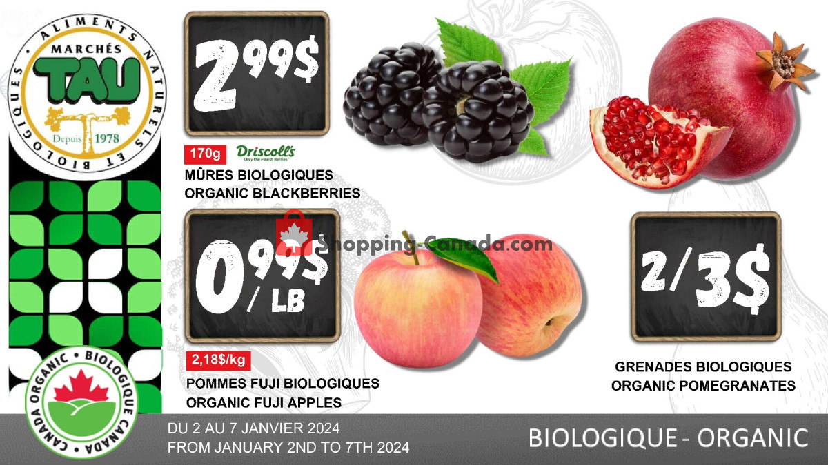 Marches Tau flyer from Tuesday January 2, 2024 to Sunday January 7, 2024 - page 2