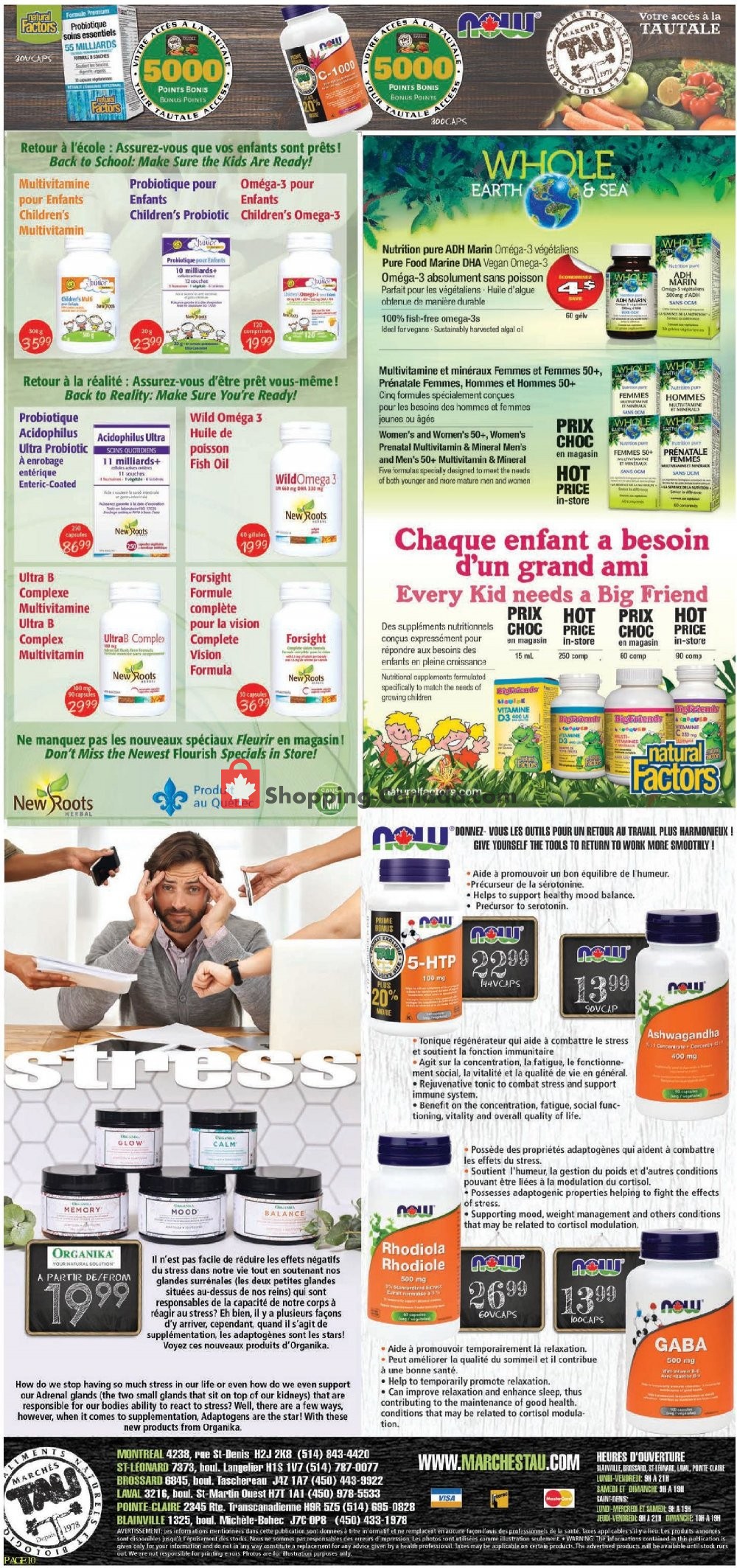 Marches Tau flyer from Monday August 12, 2019 to Sunday September 29, 2019 - page 10