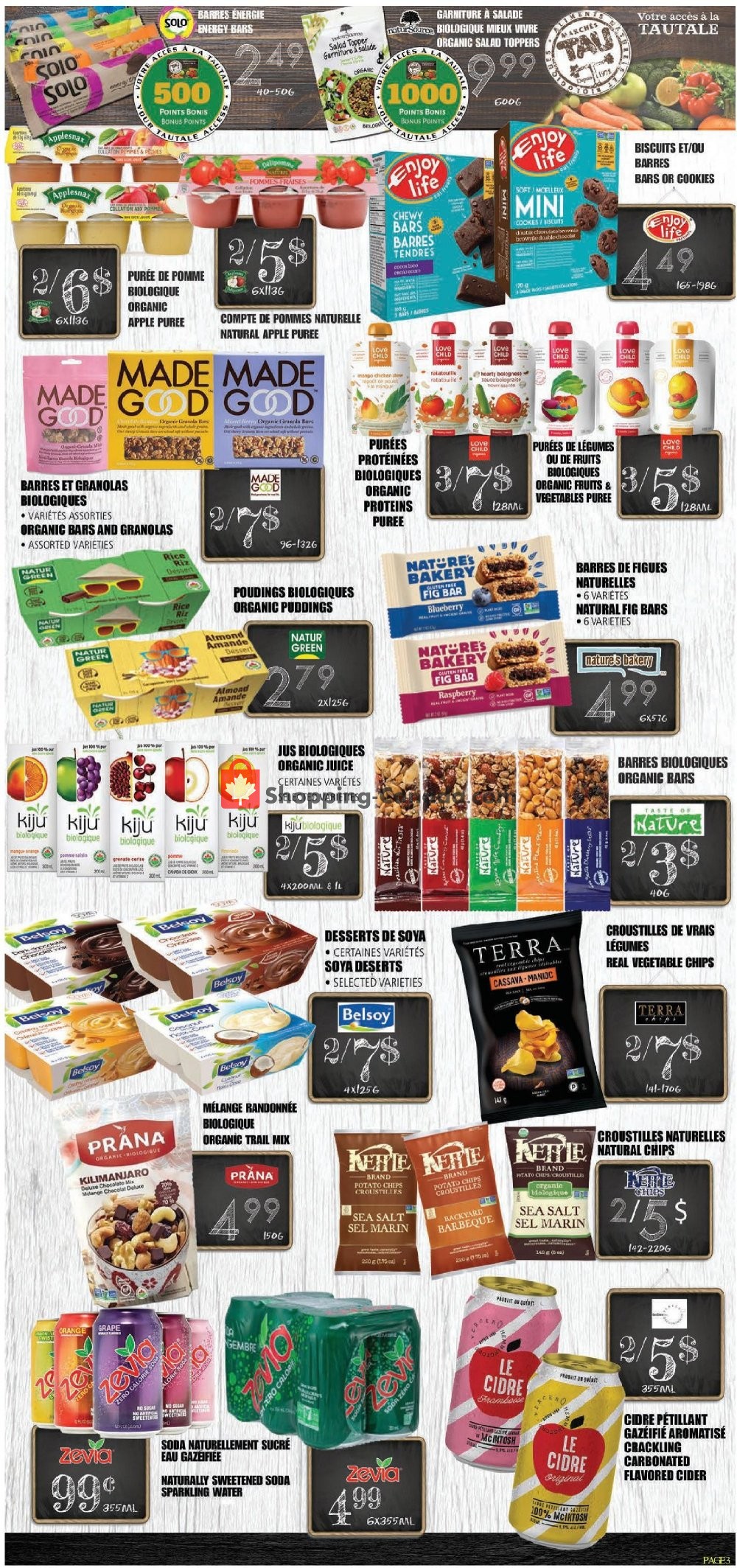 Marches Tau flyer from Monday August 12, 2019 to Sunday September 29, 2019 - page 3