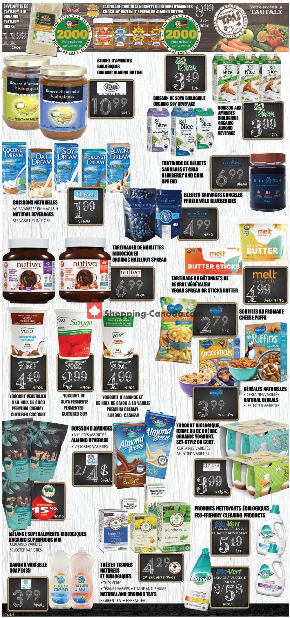 Marches Tau flyer from Monday August 12, 2019 to Sunday September 29, 2019 - page 4