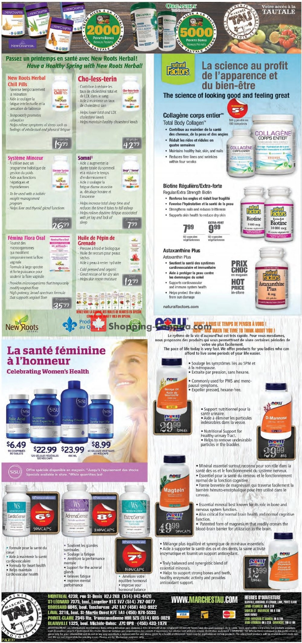 Marches Tau flyer from Monday May 6, 2019 to Sunday June 9, 2019 - page 10