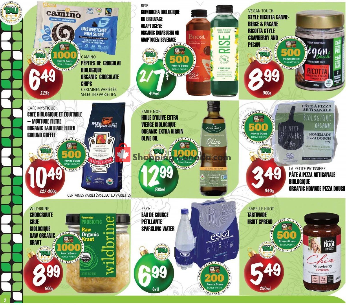 Marches Tau flyer from Monday November 13, 2023 to Tuesday January 2, 2024 - page 2