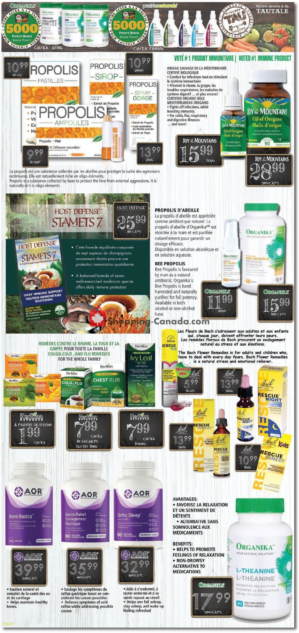 Marches Tau flyer from Monday November 18, 2019 to Sunday January 12, 2020 - page 7