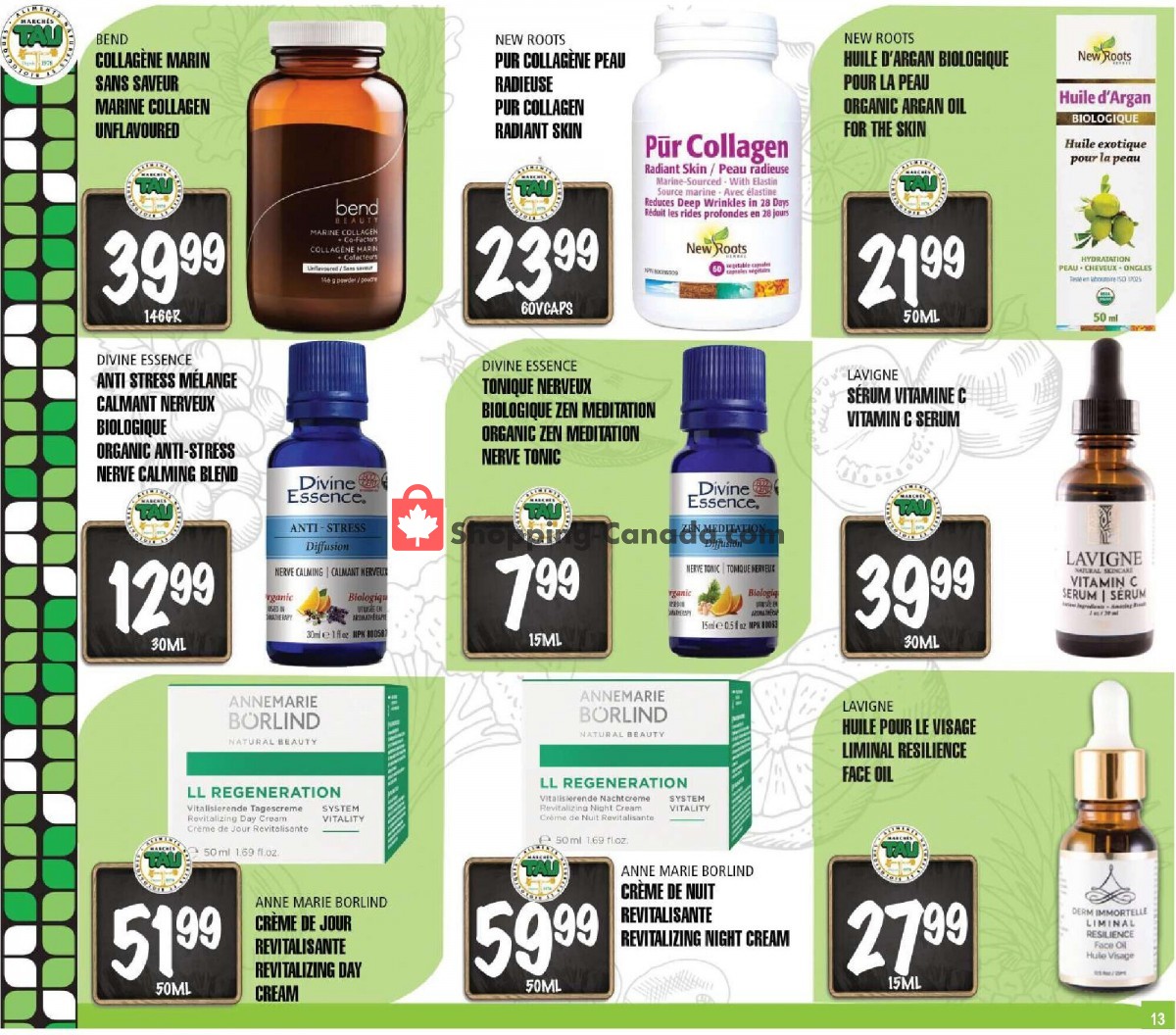 Marches Tau flyer from Monday September 25, 2023 to Sunday November 12, 2023 - page 13