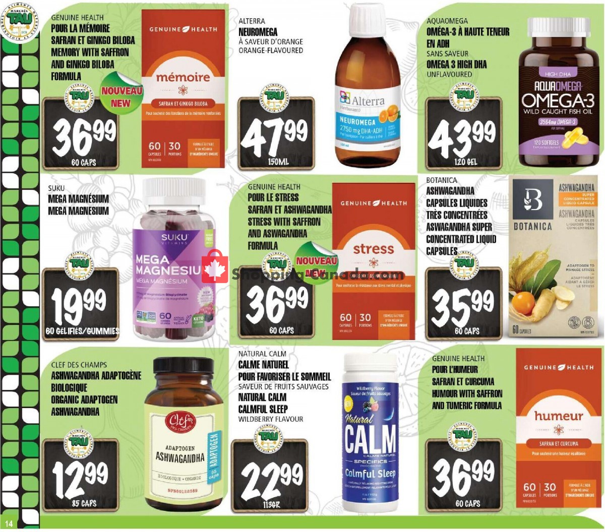 Marches Tau flyer from Monday September 25, 2023 to Sunday November 12, 2023 - page 14