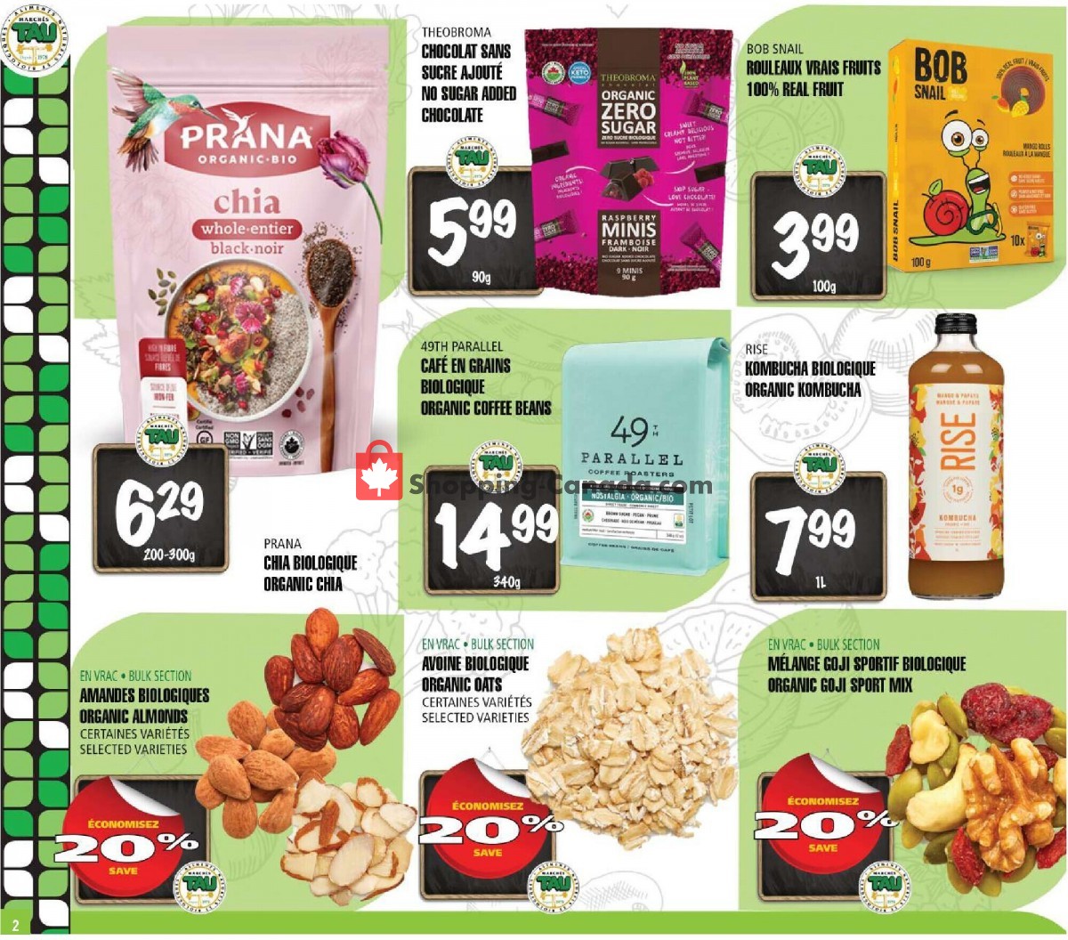 Marches Tau flyer from Monday September 25, 2023 to Sunday November 12, 2023 - page 2