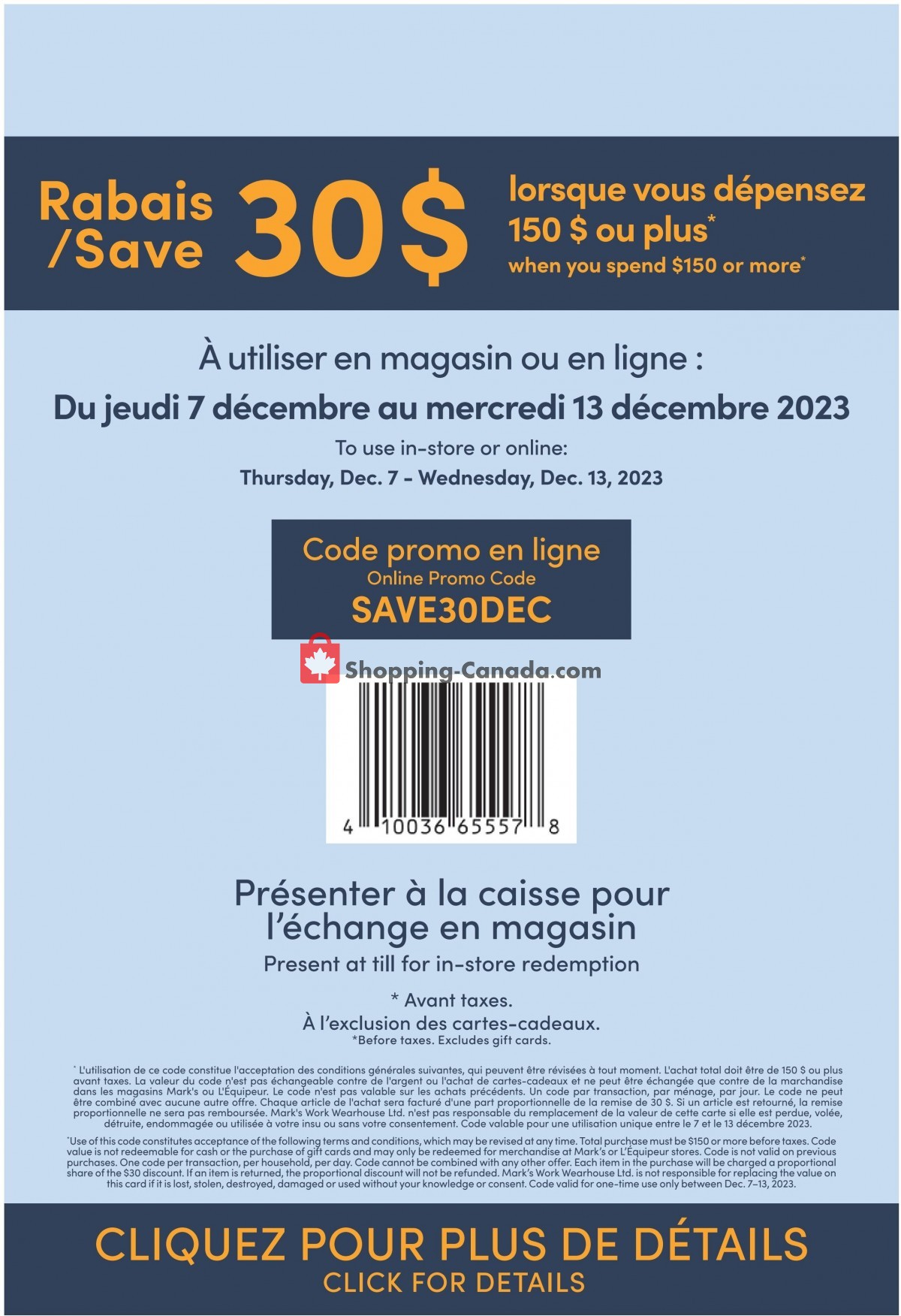 Mark's Work Wearhouse flyer from Thursday December 7, 2023 to Wednesday December 13, 2023 - page 10