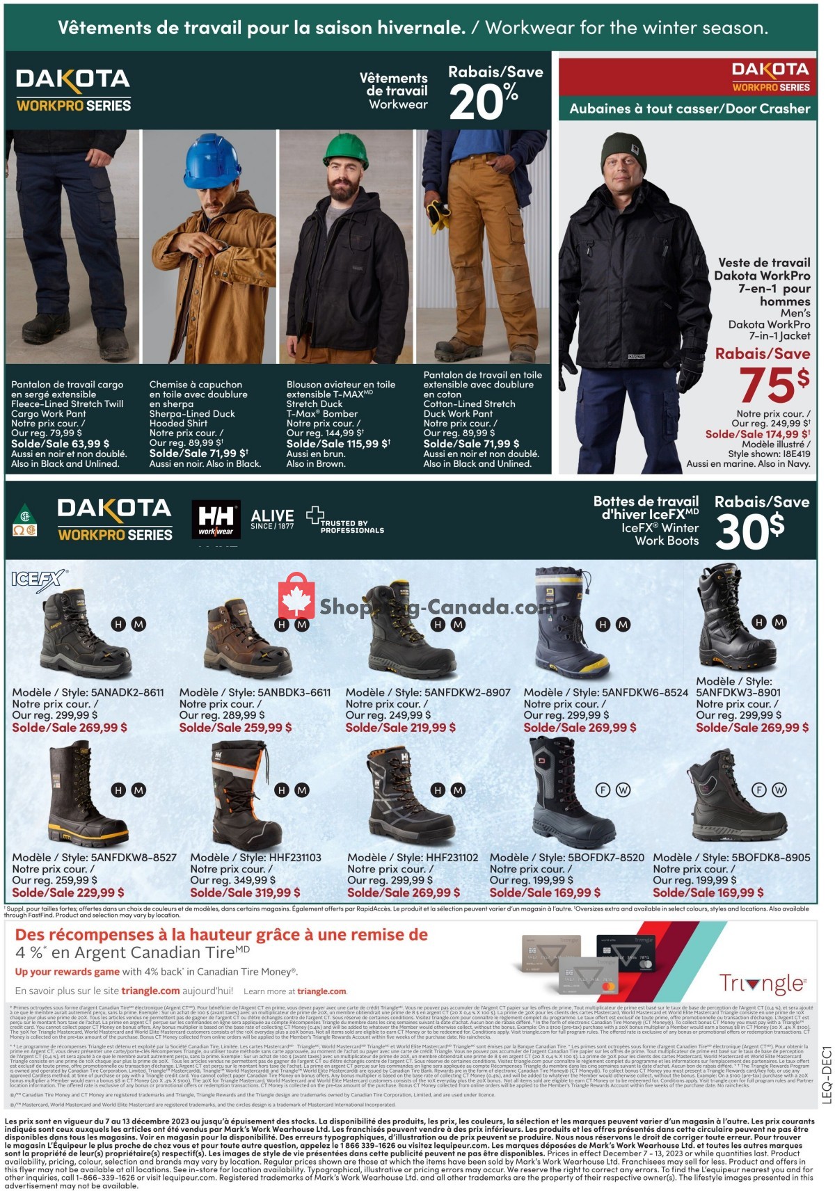 Mark's Work Wearhouse flyer from Thursday December 7, 2023 to Wednesday December 13, 2023 - page 9