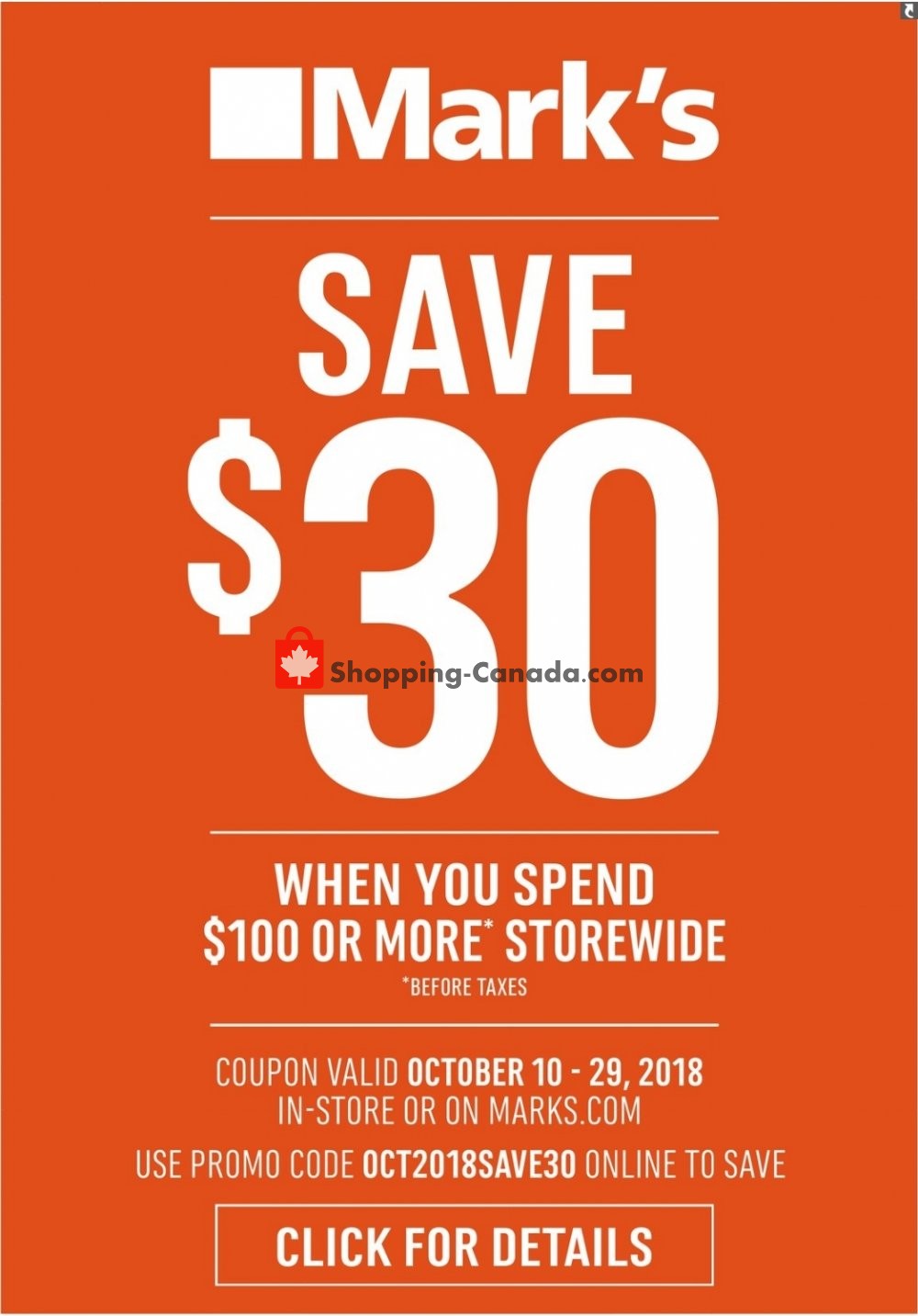 Mark's Work Wearhouse flyer from Wednesday October 24, 2018 to Monday October 29, 2018 - page 2