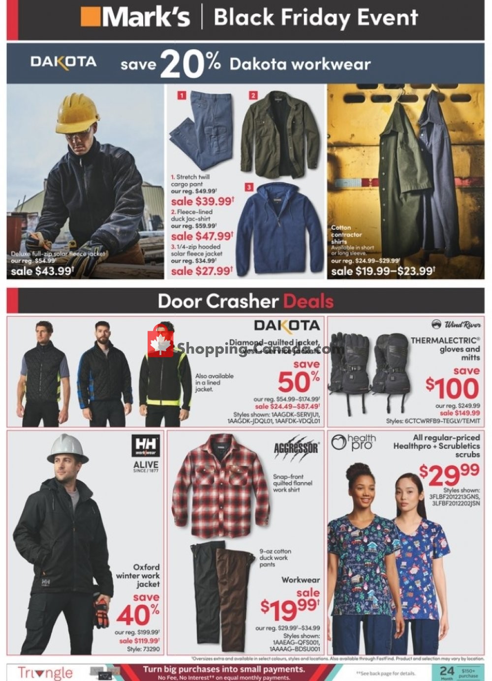 Mark's Work Wearhouse Canada, flyer (Black Friday ON) November 26