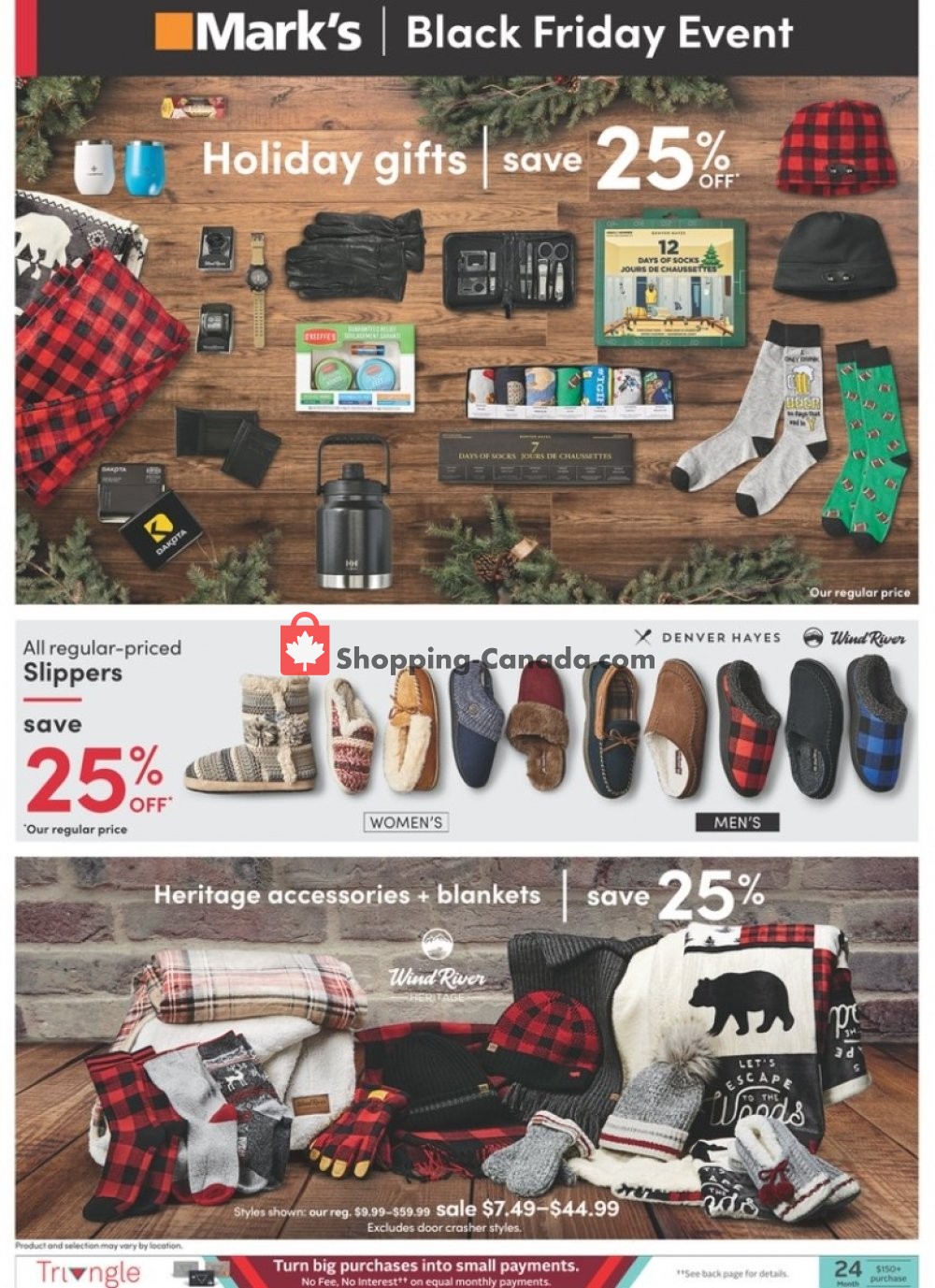 Mark's Work Wearhouse Canada, flyer (Black Friday ON) November 26