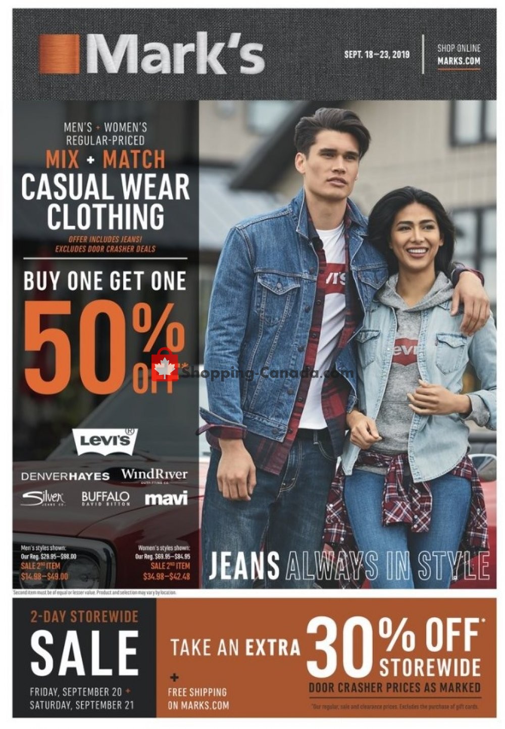Mark's Work Wearhouse Canada, flyer (Casual Wear Clothing) September