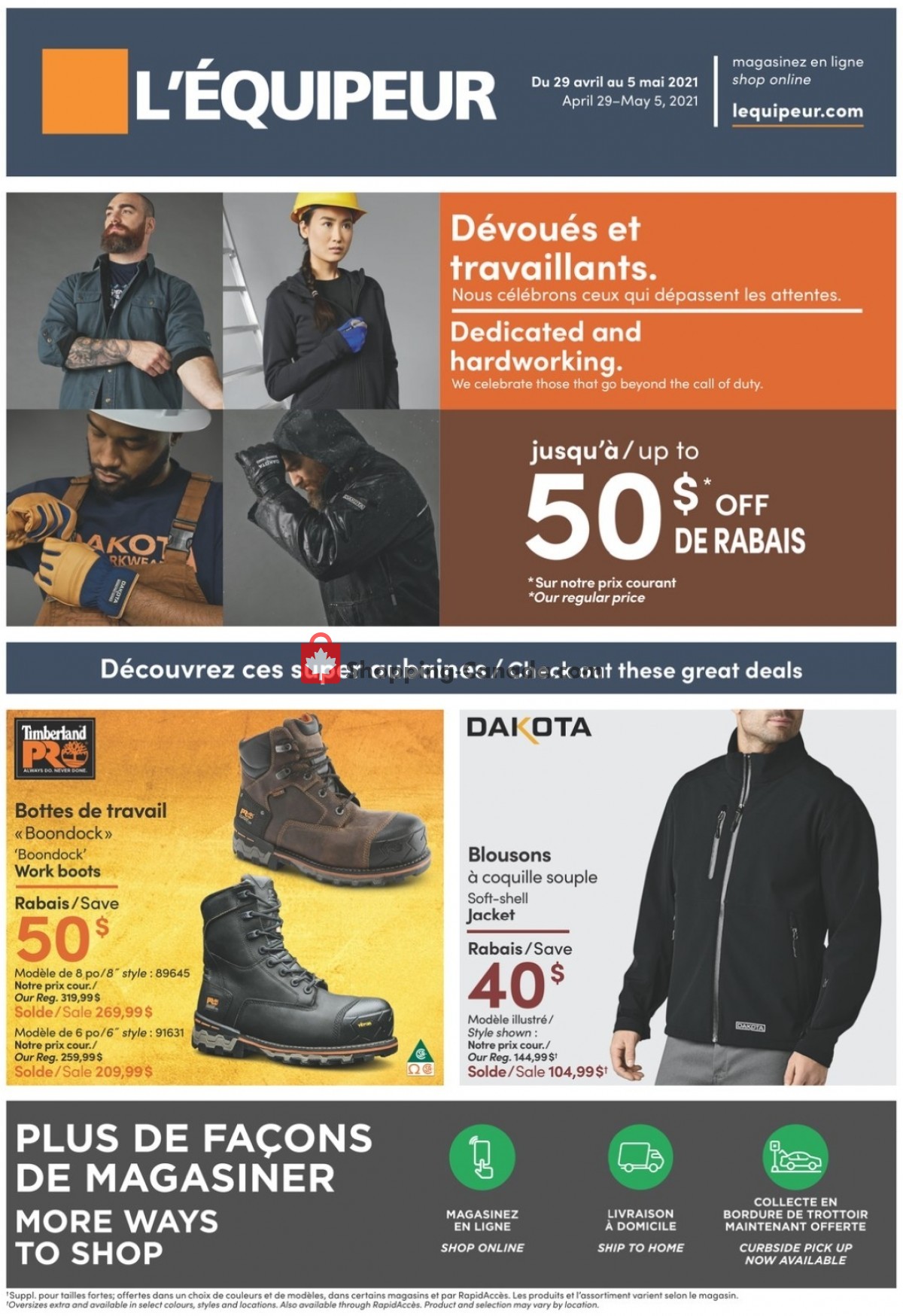 Mark's Work Wearhouse flyer from Thursday April 29, 2021 to Wednesday May 5, 2021 - page 1