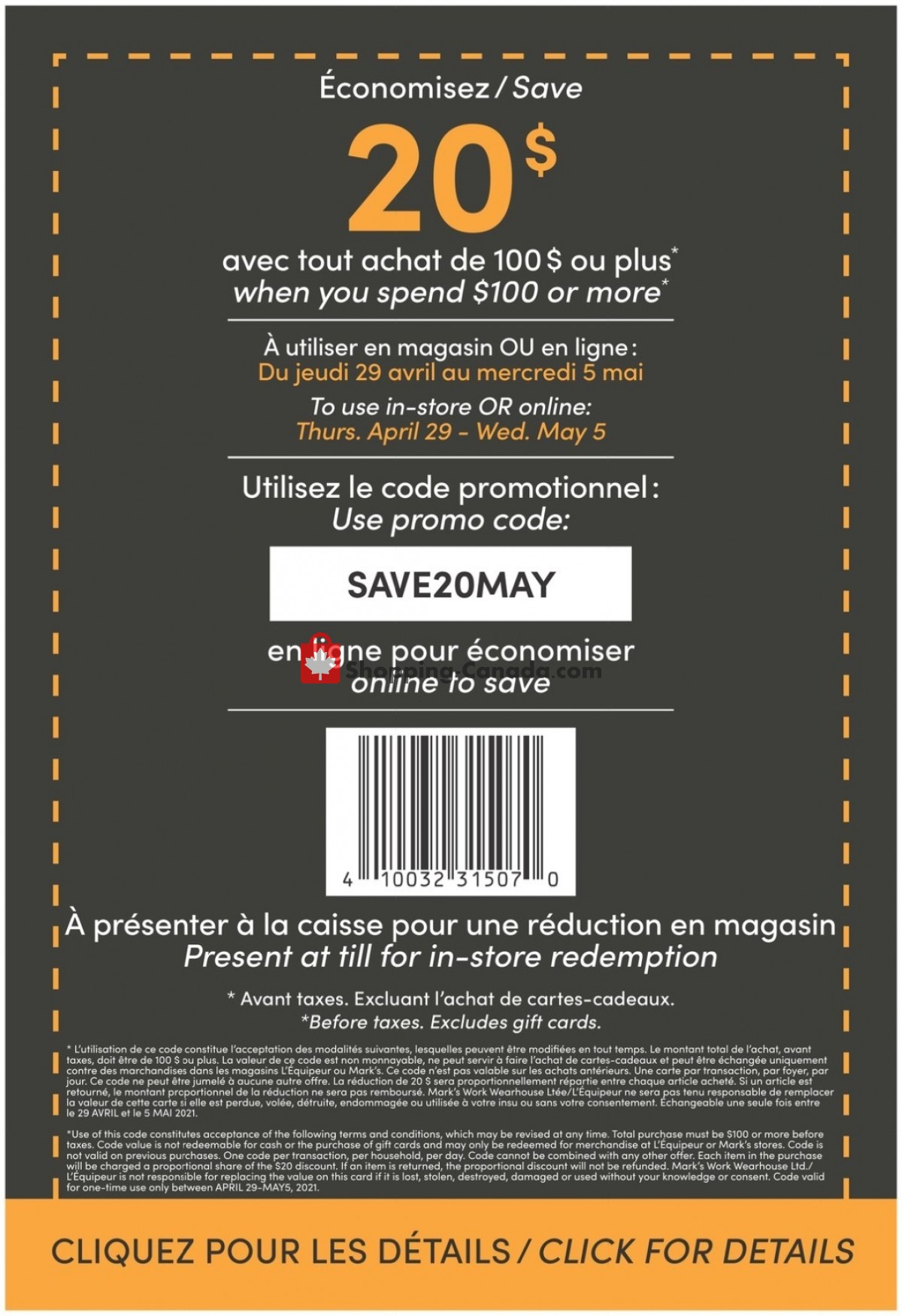 Mark's Work Wearhouse flyer from Thursday April 29, 2021 to Wednesday May 5, 2021 - page 7
