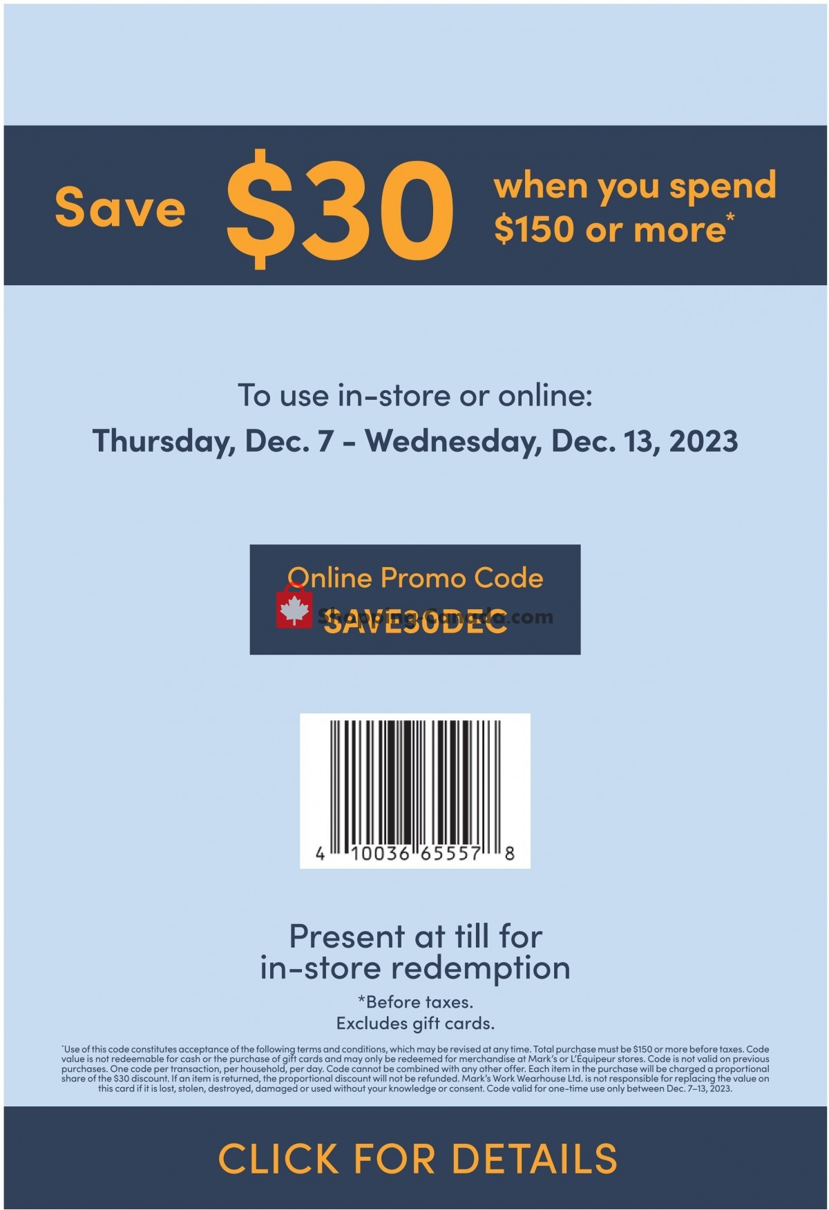 Mark's Work Wearhouse flyer from Thursday December 7, 2023 to Wednesday December 13, 2023 - page 10