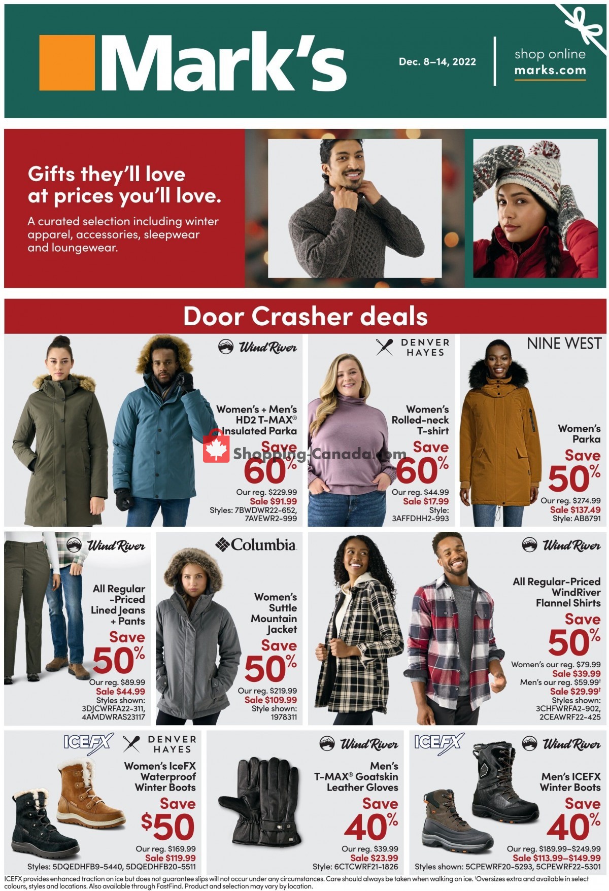 Mark's Work Wearhouse Canada, flyer (Door Crasher Deals) December 8