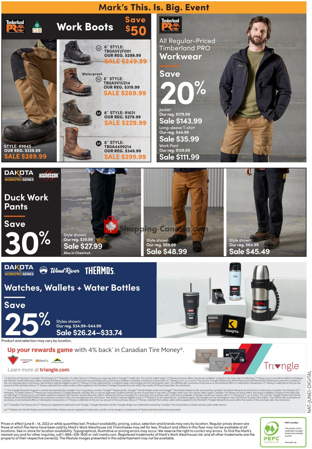 Mark's Work Wearhouse Canada, flyer (Door Crasher Deals) June 8