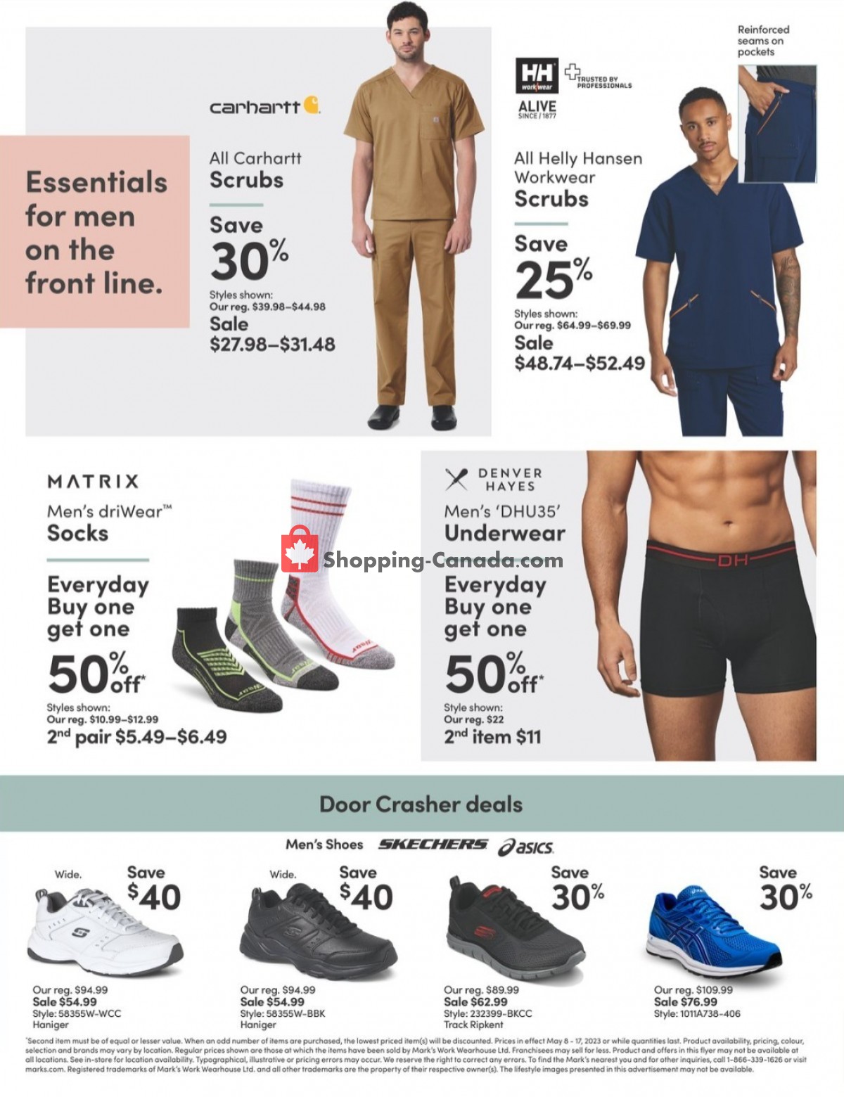 Mark's Work Wearhouse Canada, flyer (Door Crasher Deals) May 8 May