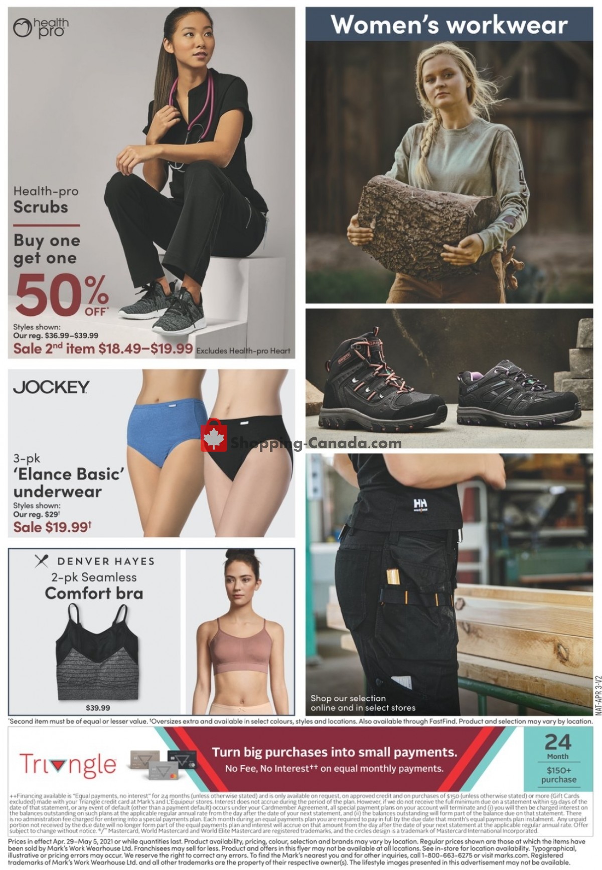 Mark's Work Wearhouse Canada, flyer (Door Crasher Deals ON) April