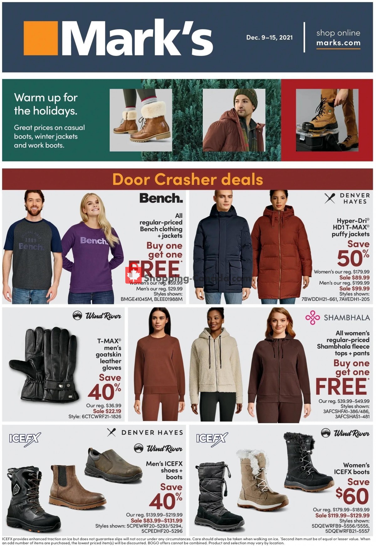 Mark's Work Wearhouse Canada, flyer (Door Crasher Deals ON