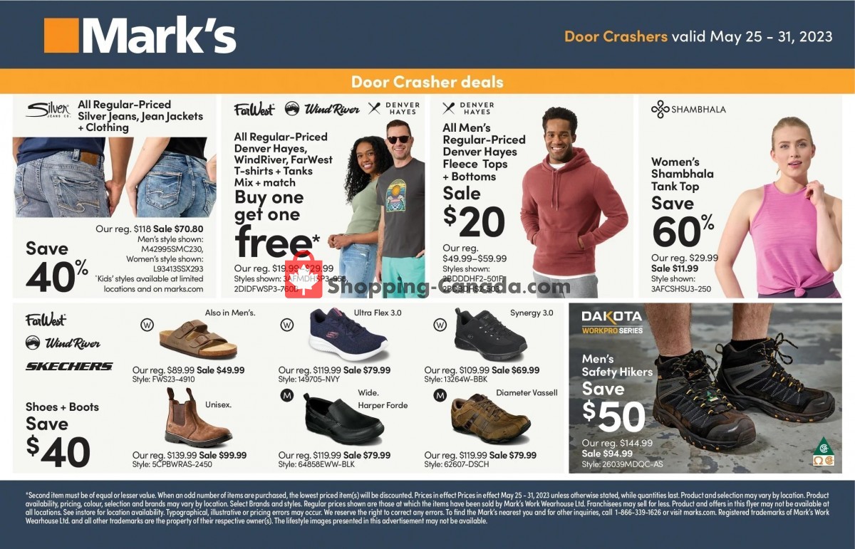 Mark's Work Wearhouse Canada, flyer (Friends & Family Event) May 25