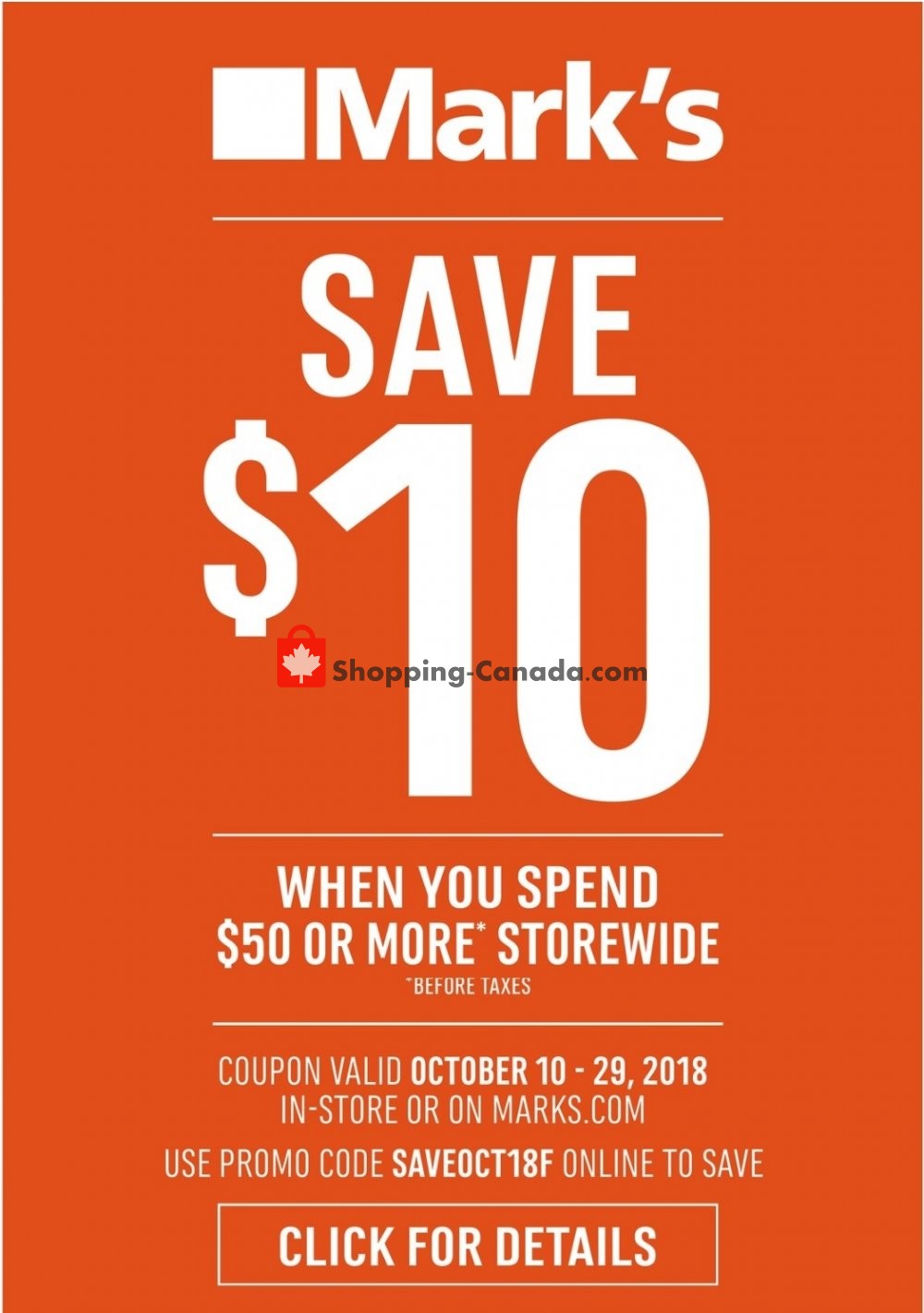 Mark's Work Wearhouse flyer from Wednesday October 24, 2018 to Monday October 29, 2018 - page 2